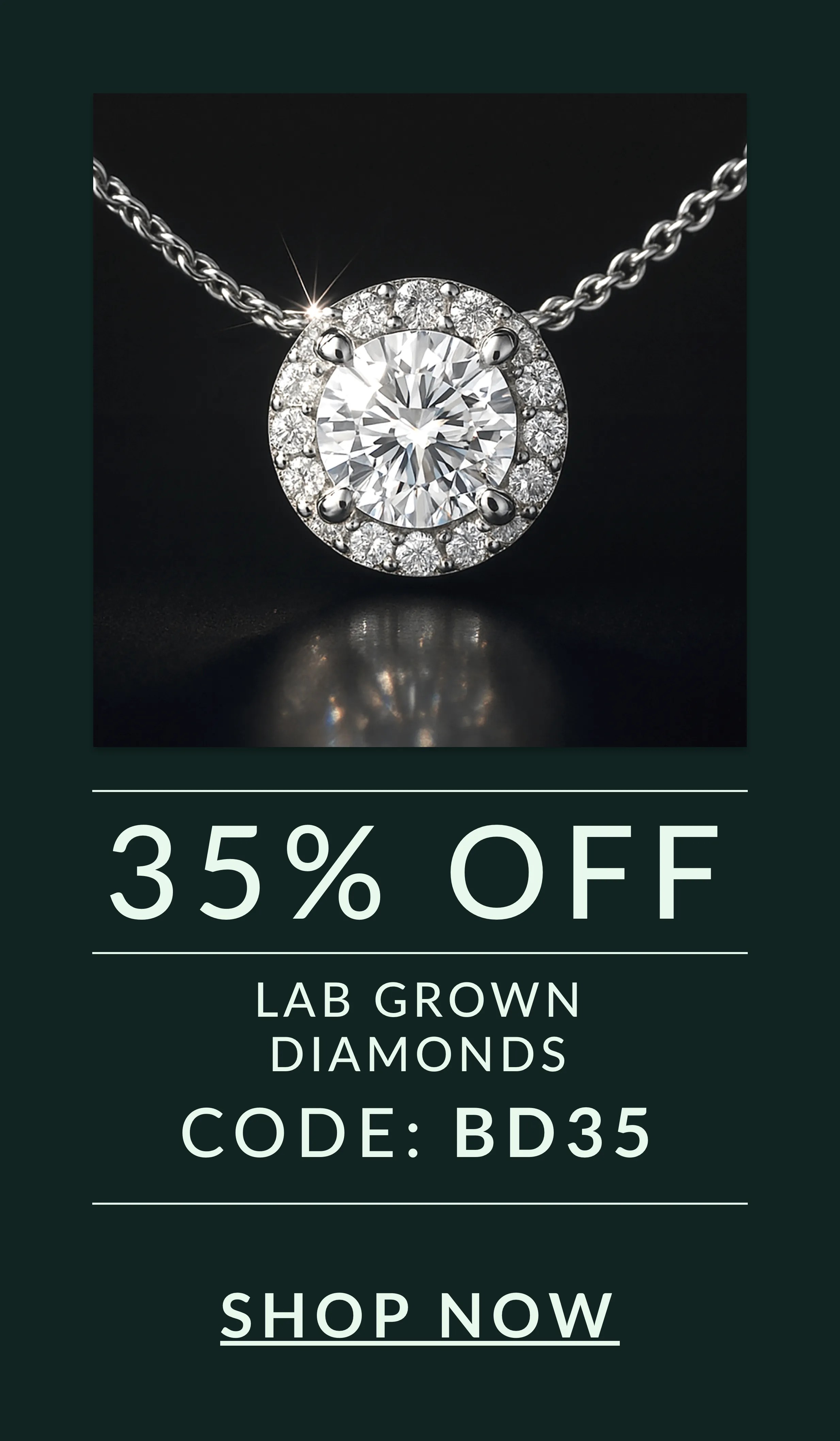 35% off Lab Grown Diamonds with code BD35