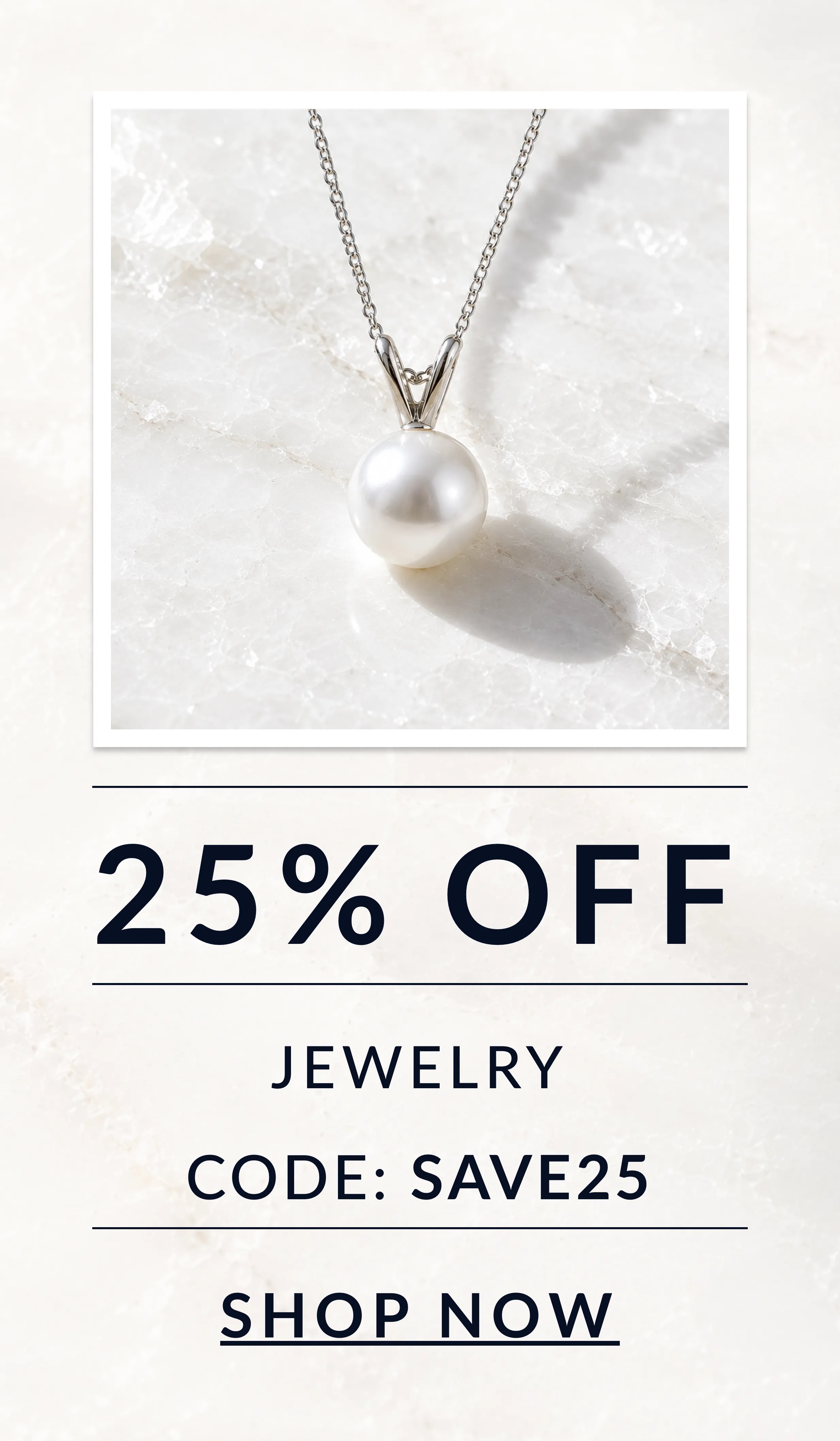 25% off Jewelry with code: SAVE25