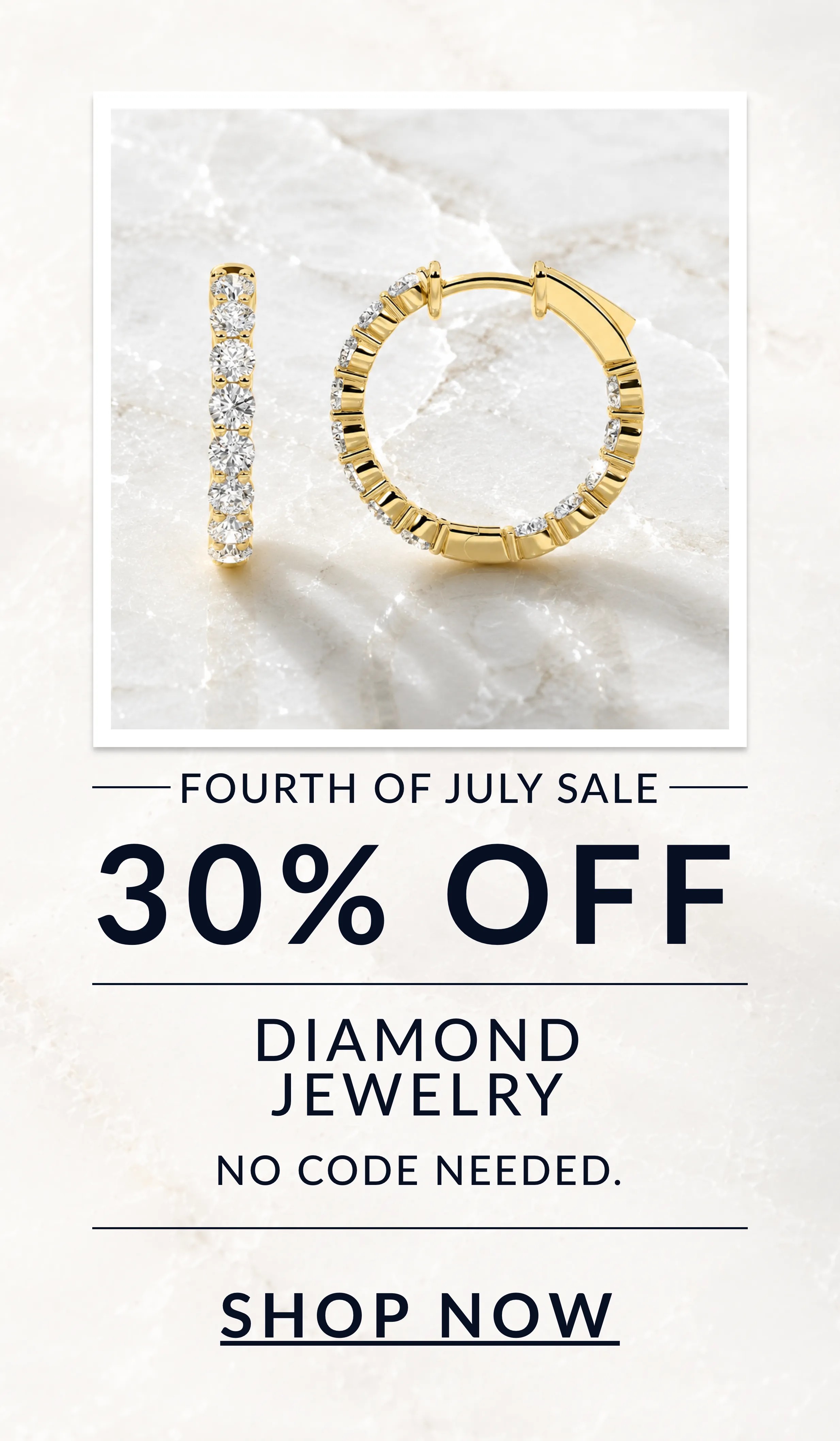 30% off jewelry, no code needed