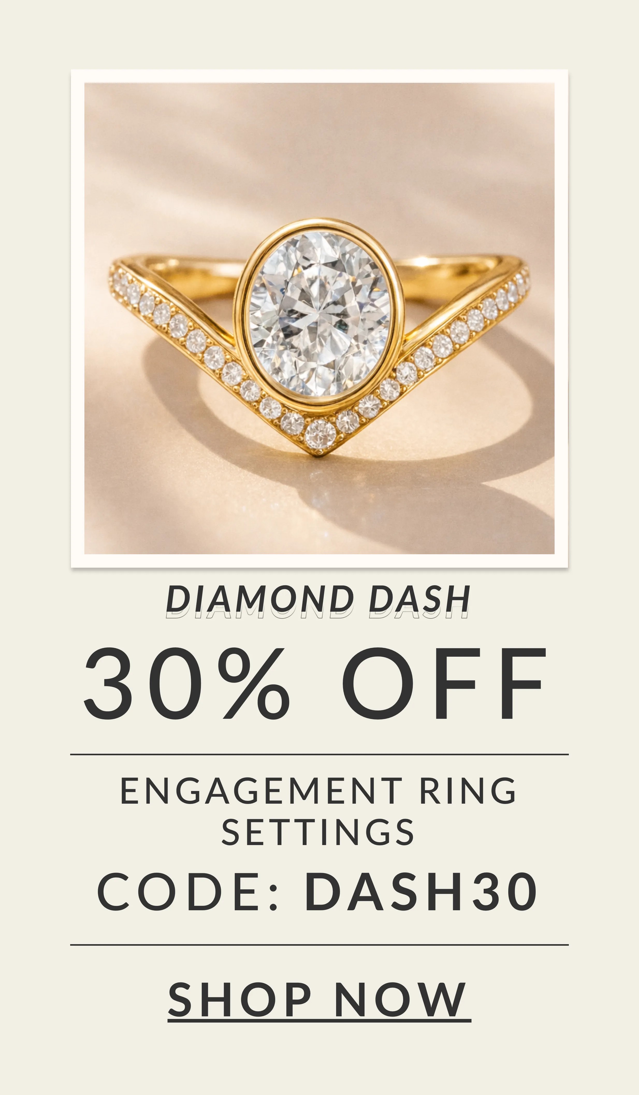 30% OFF Engagement Ring Settings with code: DASH30