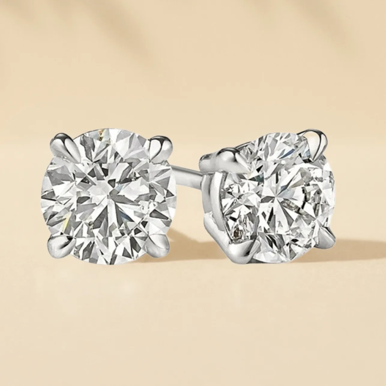 0.5 ctw White Gold Round Lab Diamond Stud Earrings. Receive 0.50 CTW Lab-Grown Diamond Studs with your purchase of $1,000 or more.