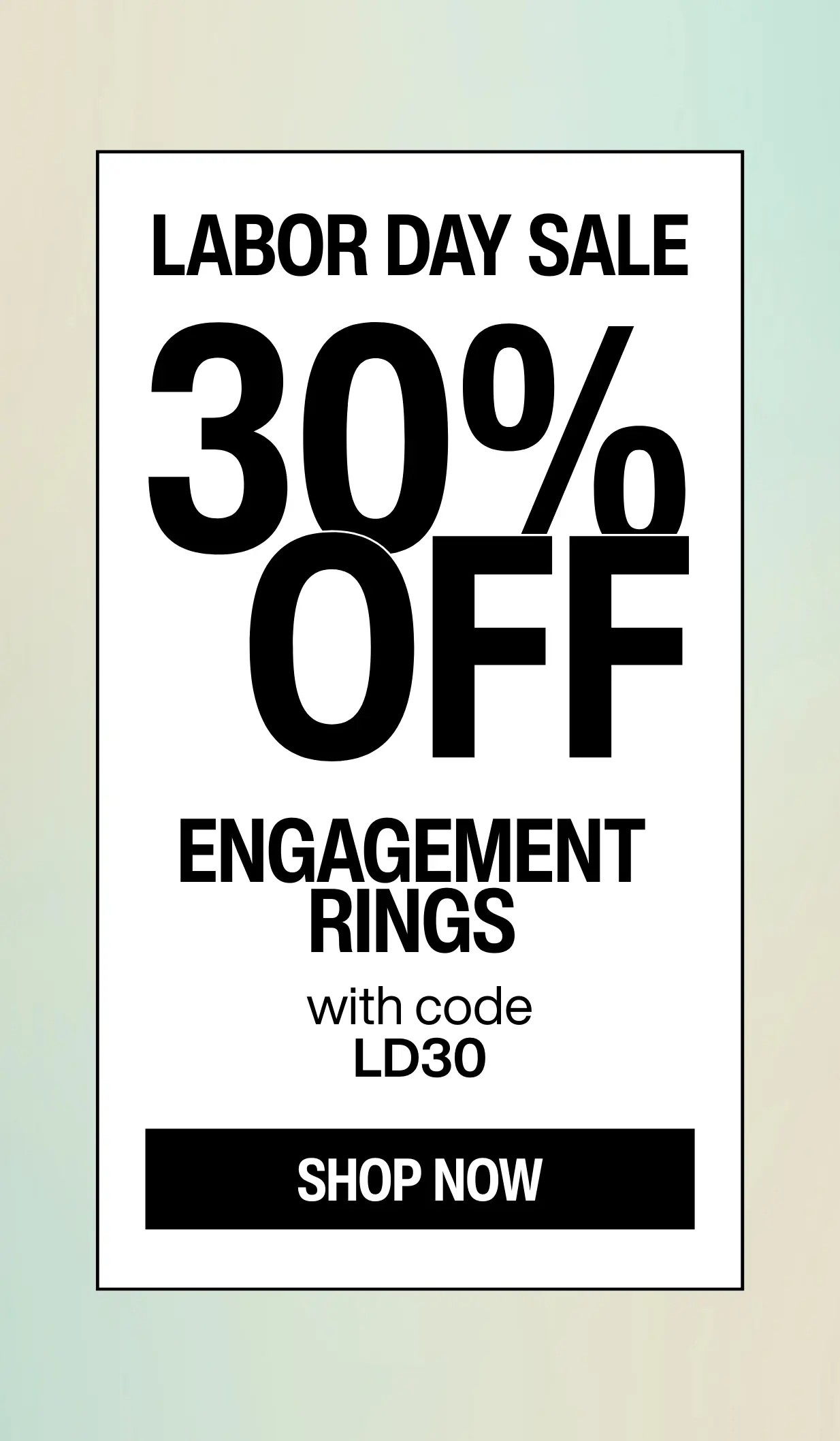 30% off Engagement Rings with code LD30