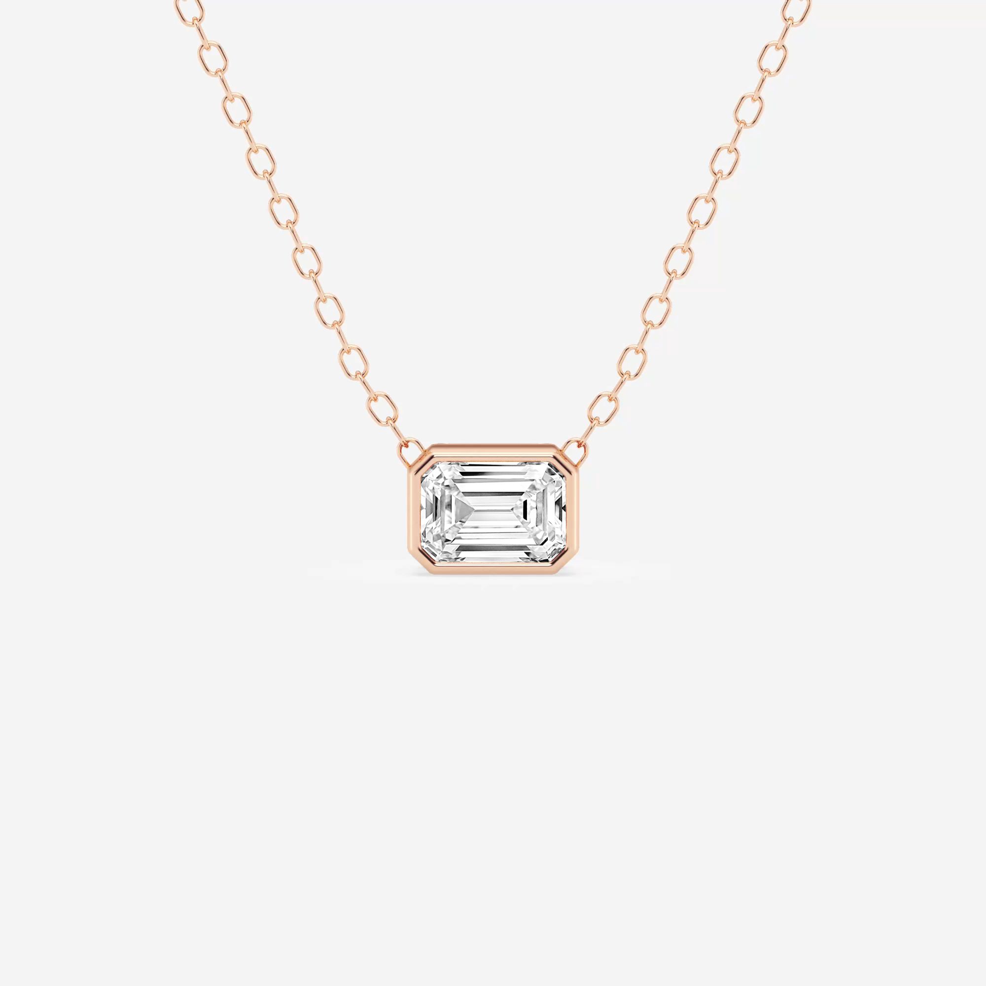 14kt Rose Gold/18kt Rose Gold/emerald/top