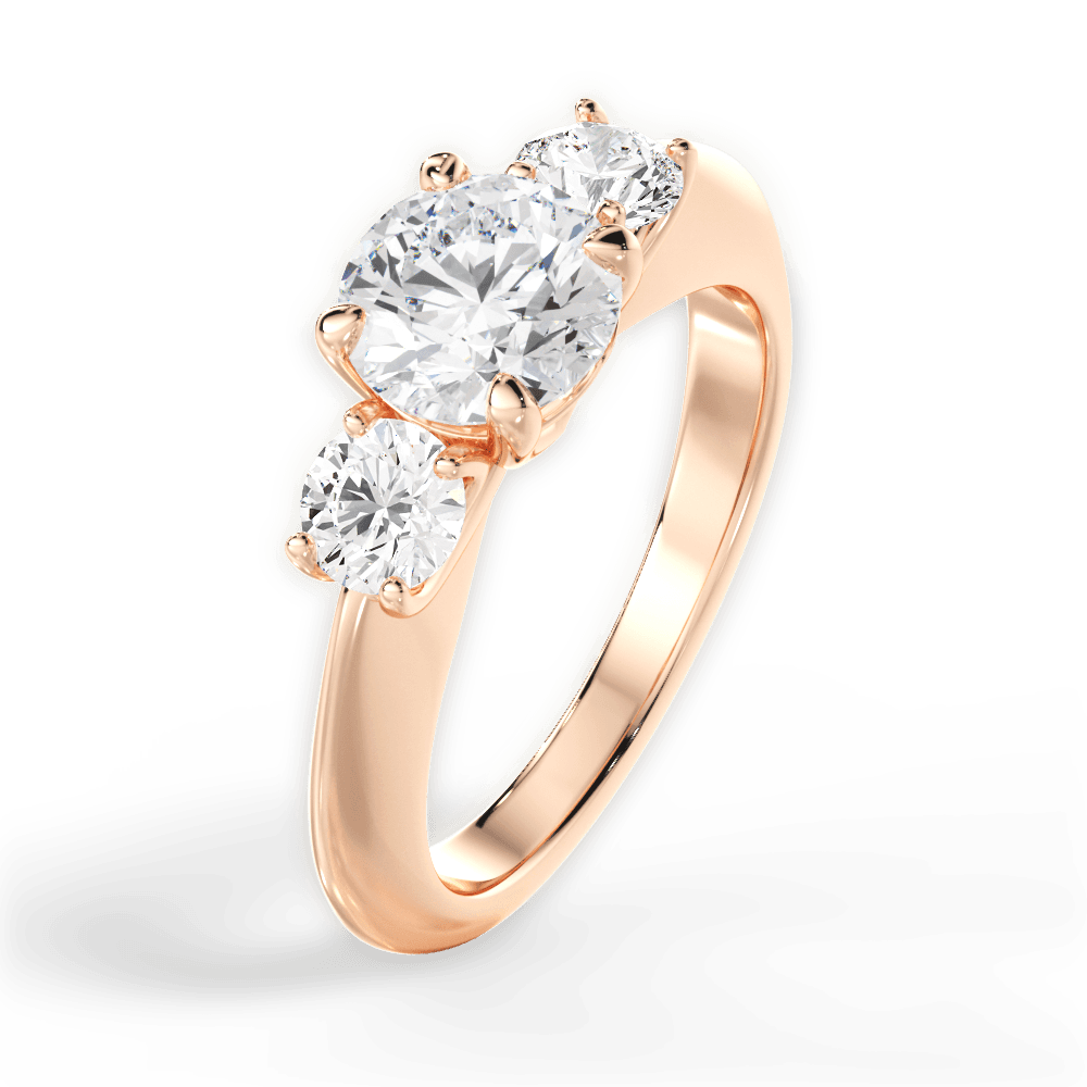 14kt Rose Gold/18kt Rose Gold/round/perspective