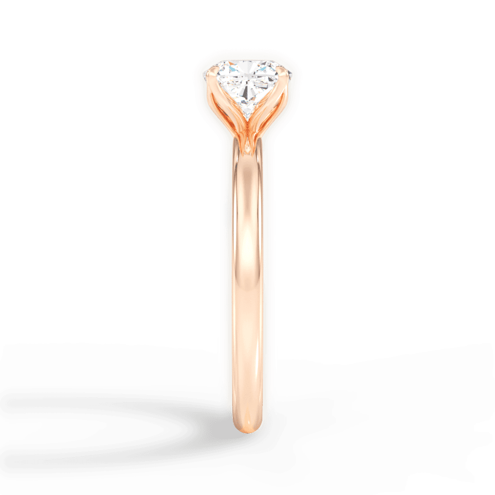 14kt Rose Gold/18kt Rose Gold/cushion/side