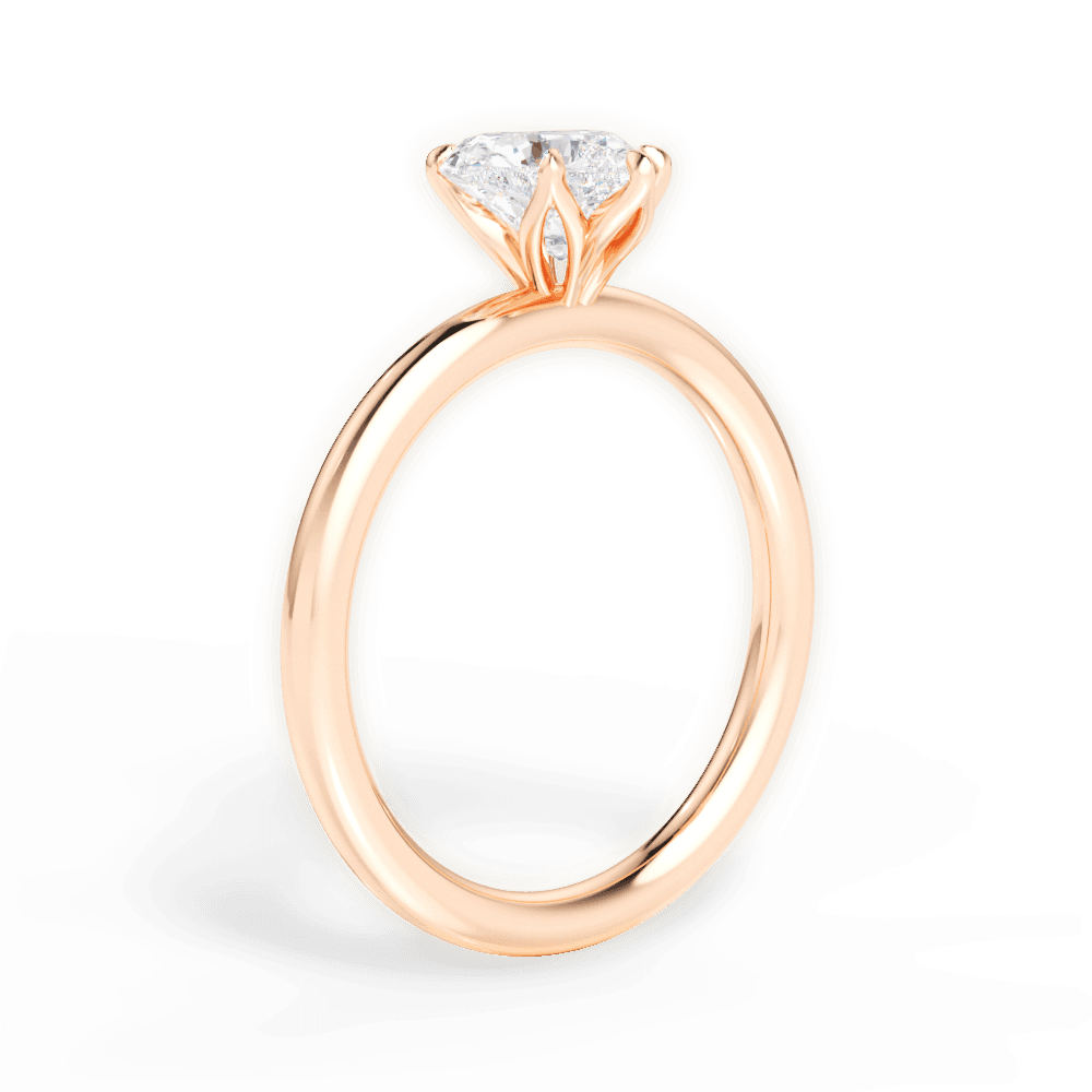 14kt Rose Gold/18kt Rose Gold/heart/front