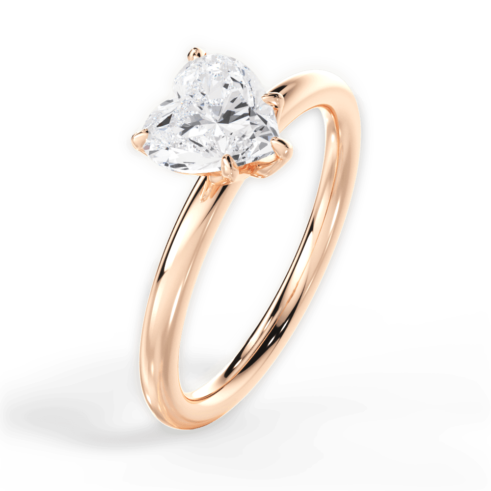 14kt Rose Gold/18kt Rose Gold/heart/perspective