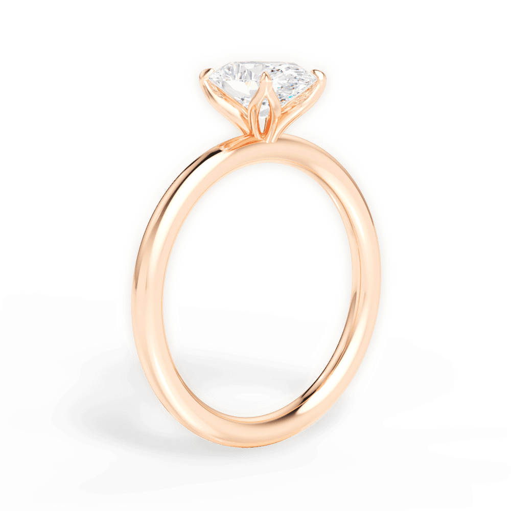 14kt Rose Gold/18kt Rose Gold/oval/front