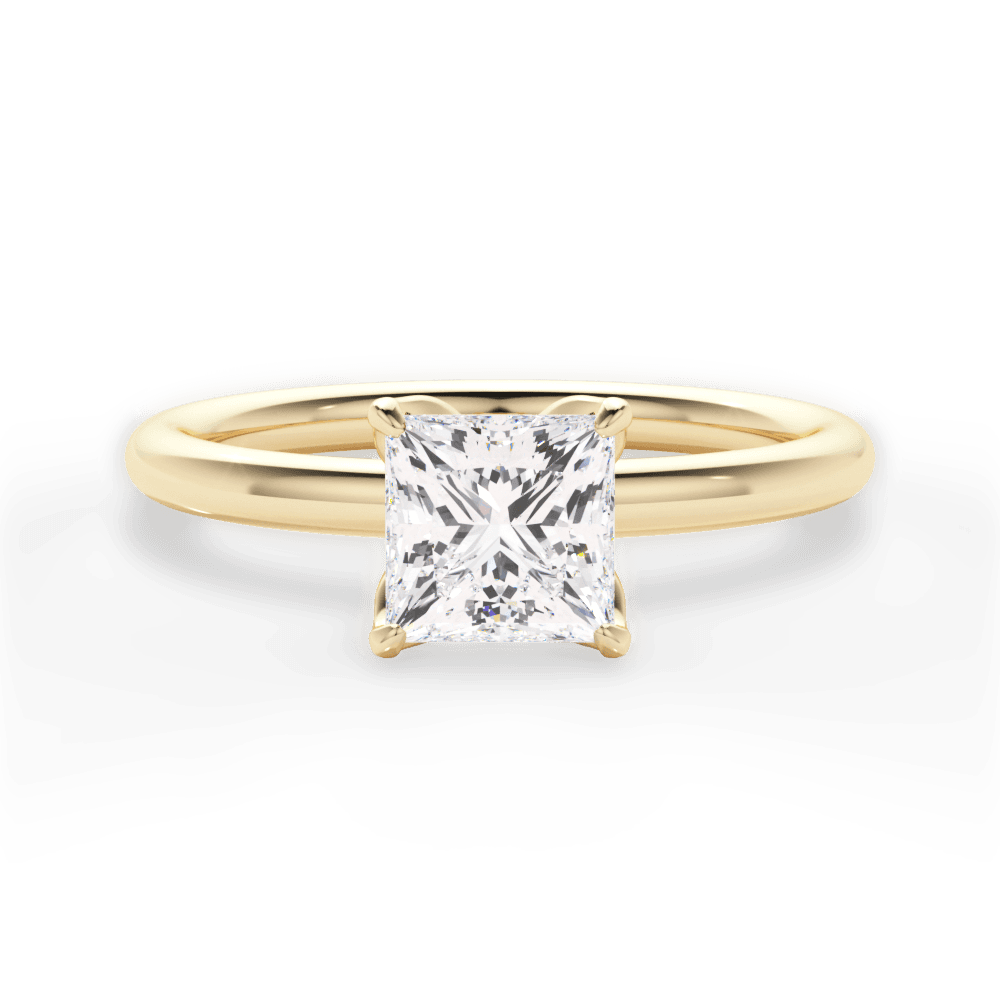 14kt Yellow Gold/18kt Yellow Gold/princess/top