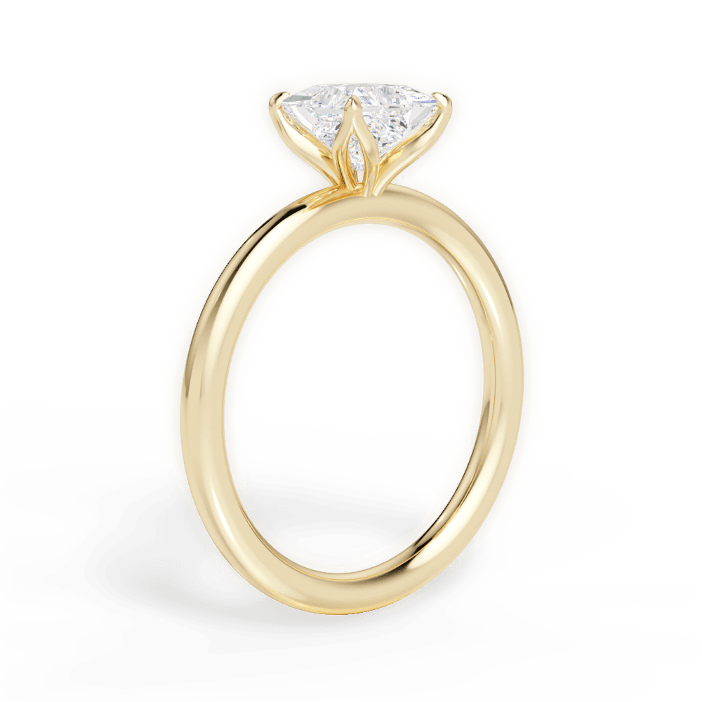 14kt Yellow Gold/18kt Yellow Gold/princess/front