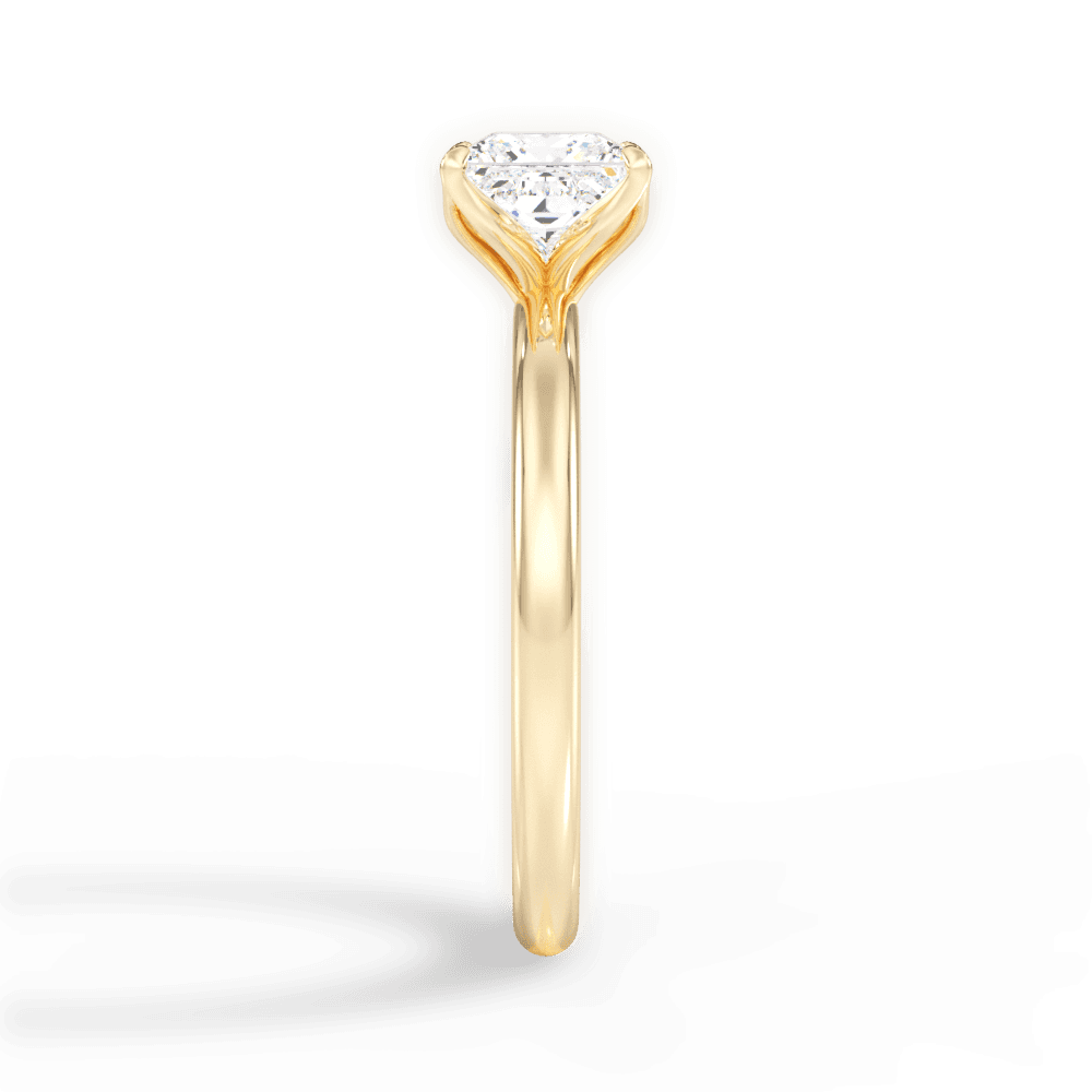 14kt Yellow Gold/18kt Yellow Gold/princess/side