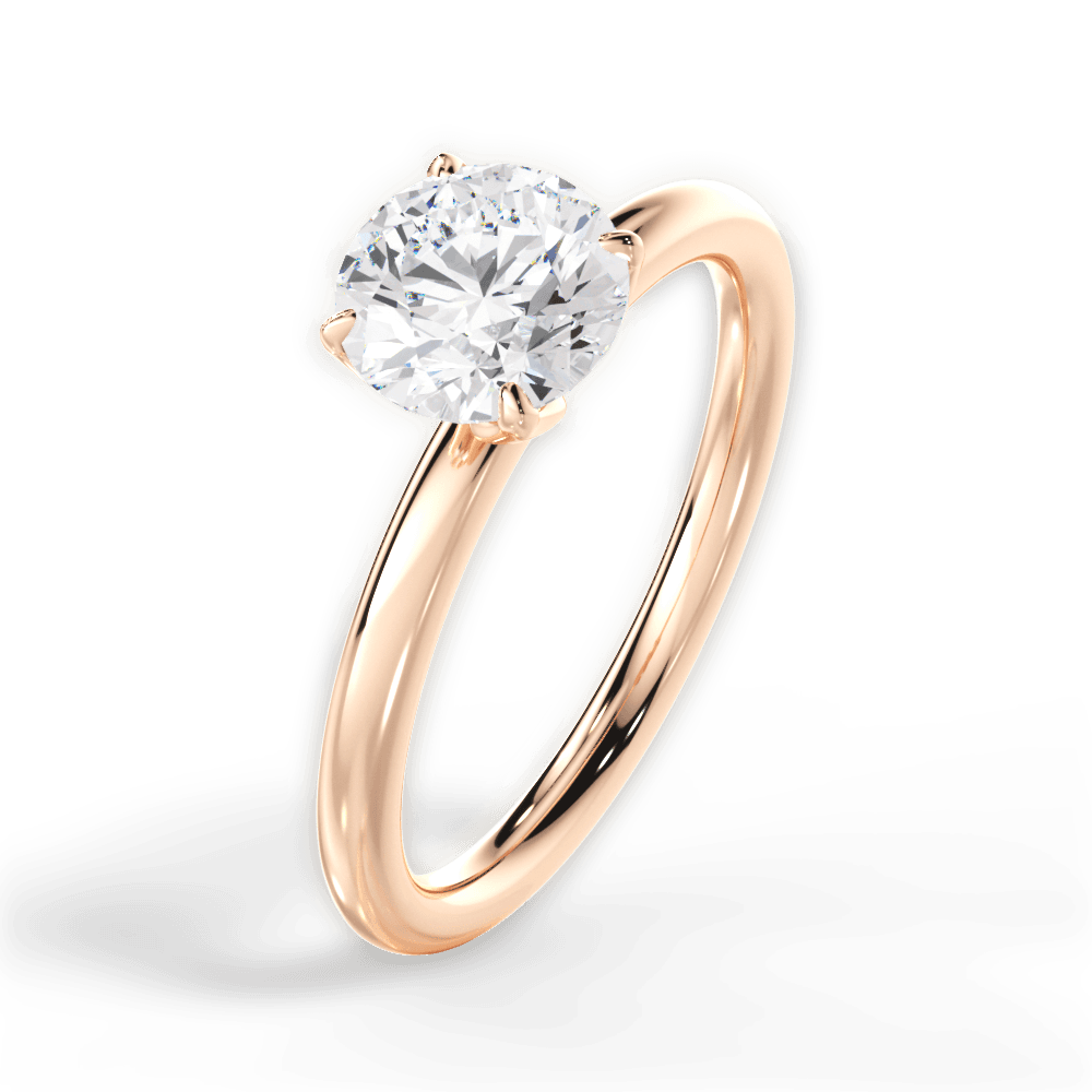 14kt Rose Gold/18kt Rose Gold/round/perspective