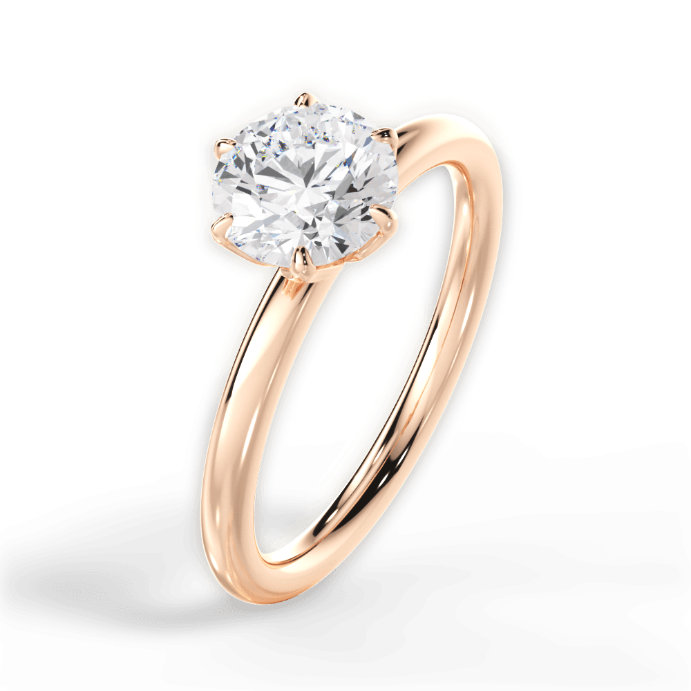 14kt Rose Gold/18kt Rose Gold/round/perspective