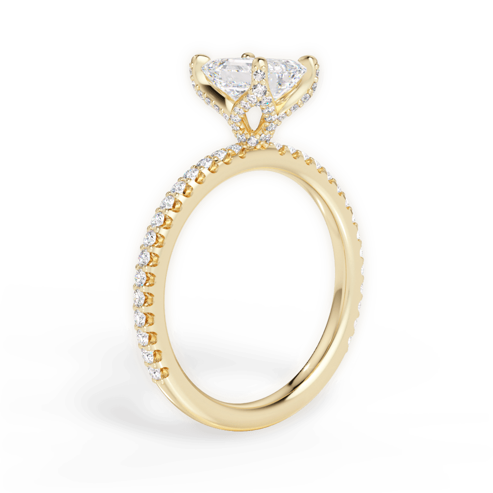 14kt Yellow Gold/18kt Yellow Gold/emerald/front