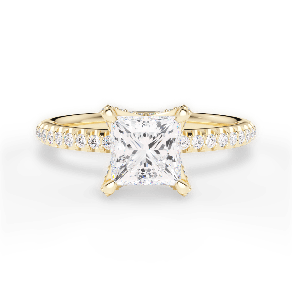 14kt Yellow Gold/18kt Yellow Gold/princess/top