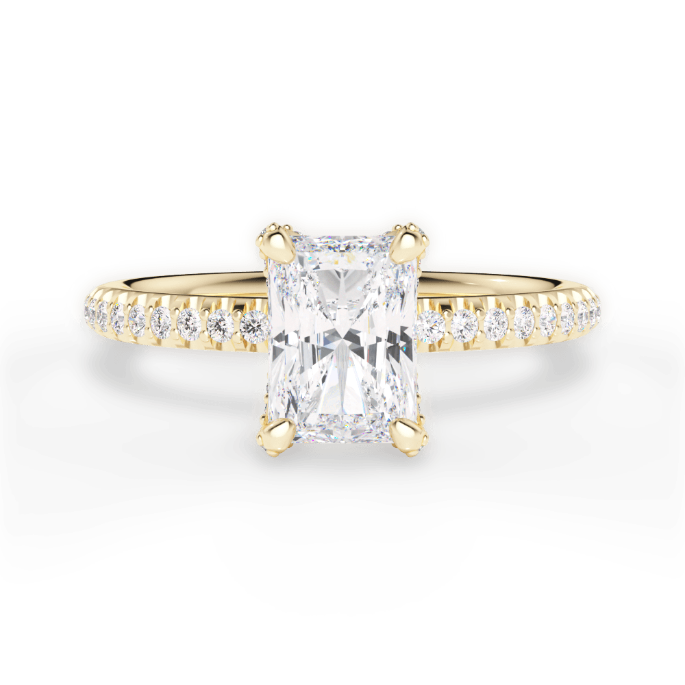 14kt Yellow Gold/18kt Yellow Gold/radiant/top