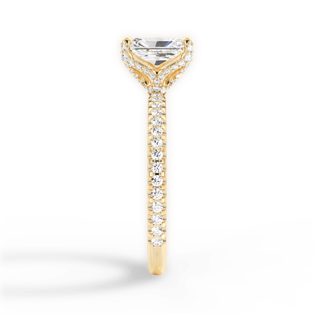 14kt Yellow Gold/18kt Yellow Gold/radiant/side