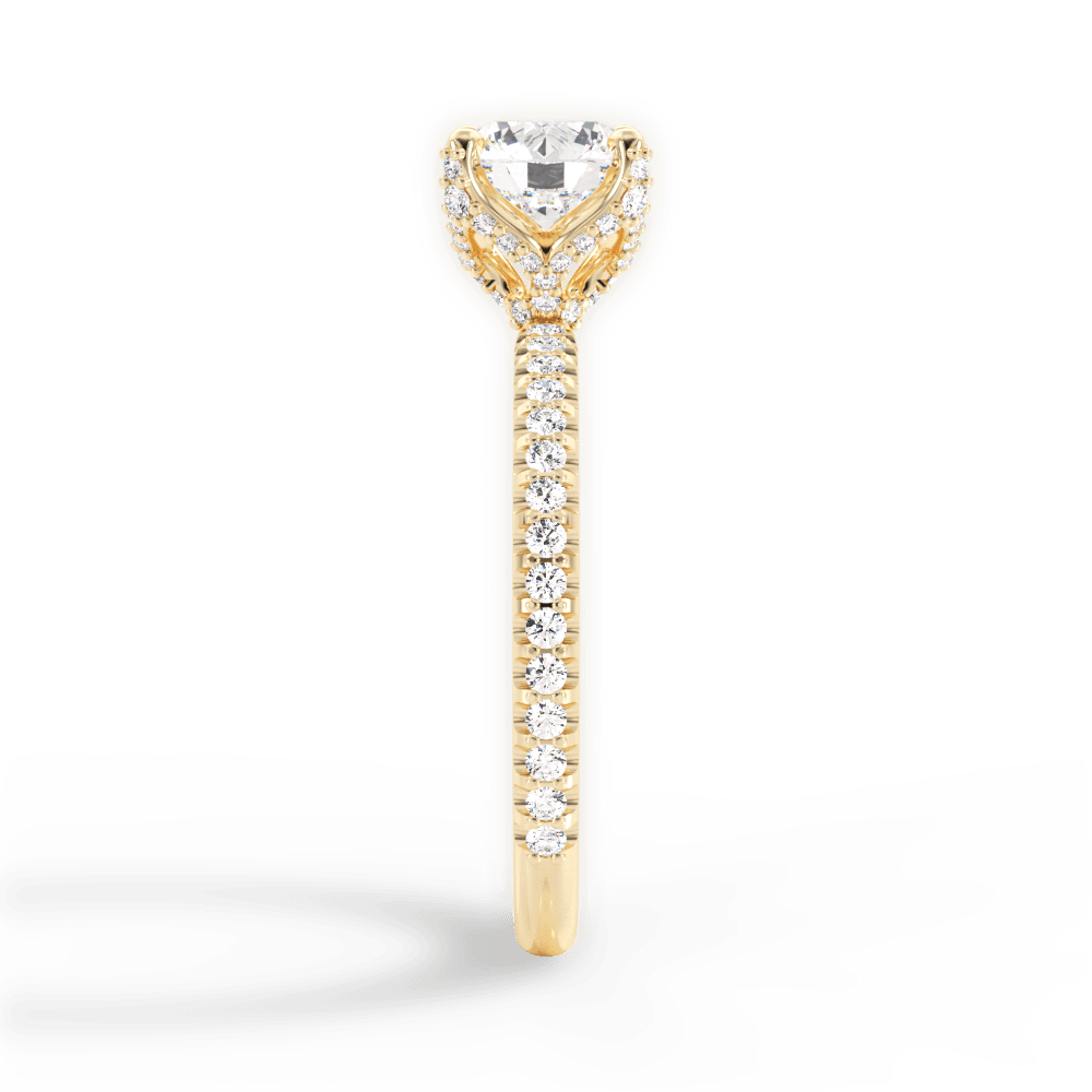 14kt Yellow Gold/18kt Yellow Gold/round/side