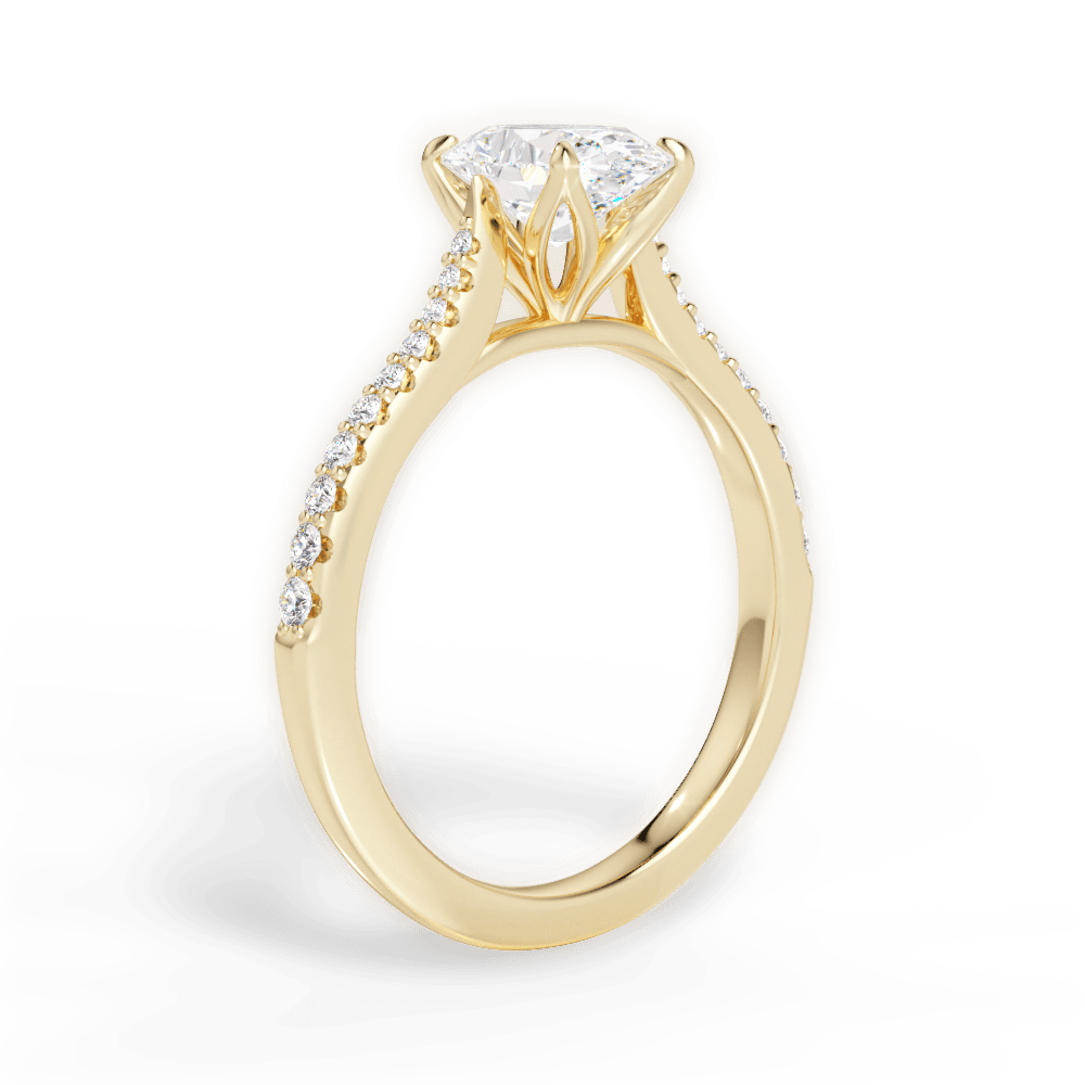 14kt Yellow Gold/18kt Yellow Gold/oval/front