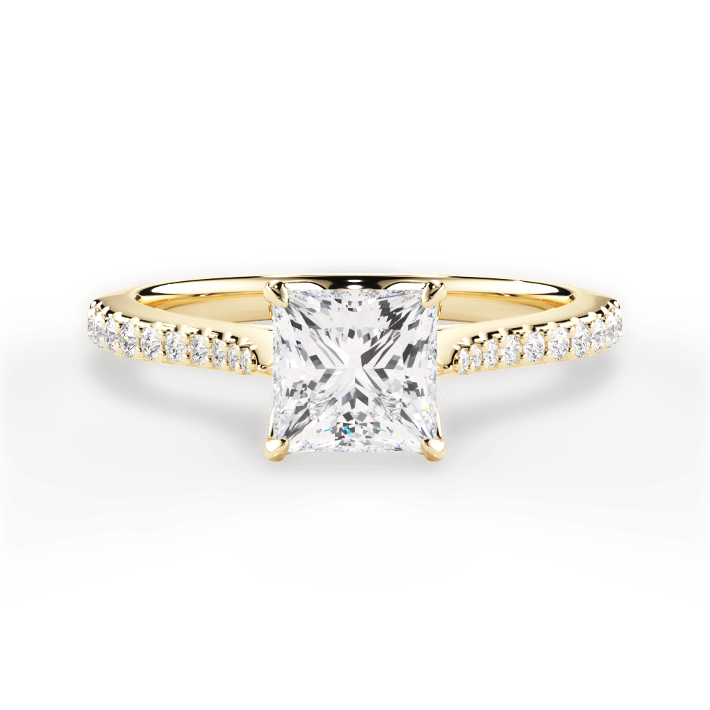 14kt Yellow Gold/18kt Yellow Gold/princess/top