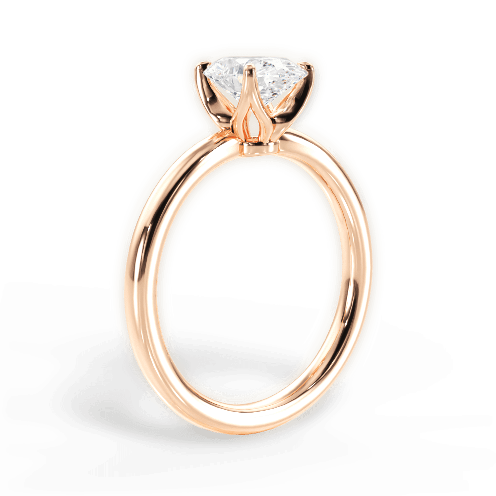 14kt Rose Gold/18kt Rose Gold/oval/front