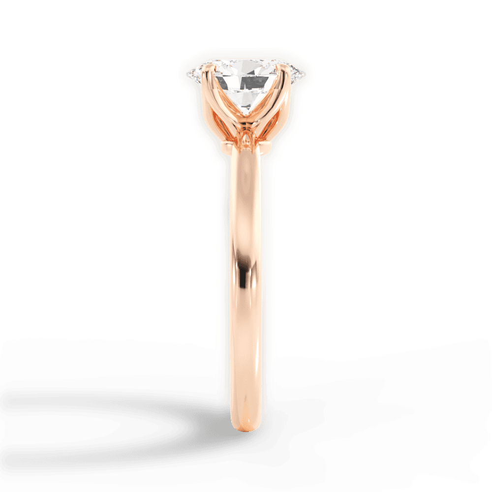 14kt Rose Gold/18kt Rose Gold/oval/side