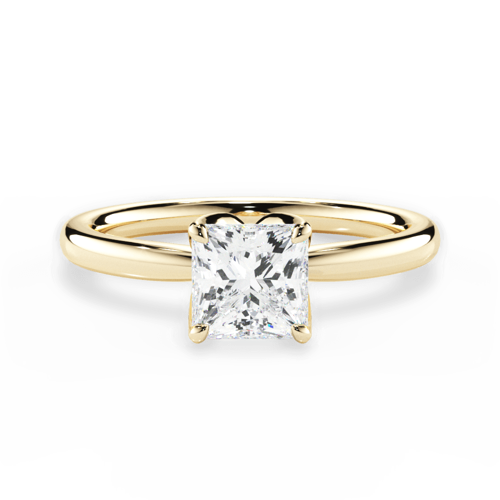 14kt Yellow Gold/18kt Yellow Gold/princess/top