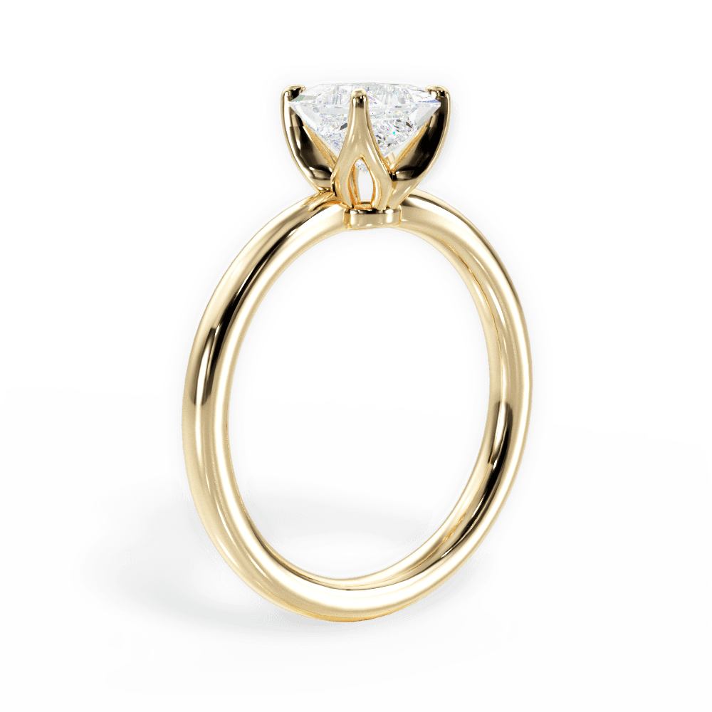 14kt Yellow Gold/18kt Yellow Gold/princess/front