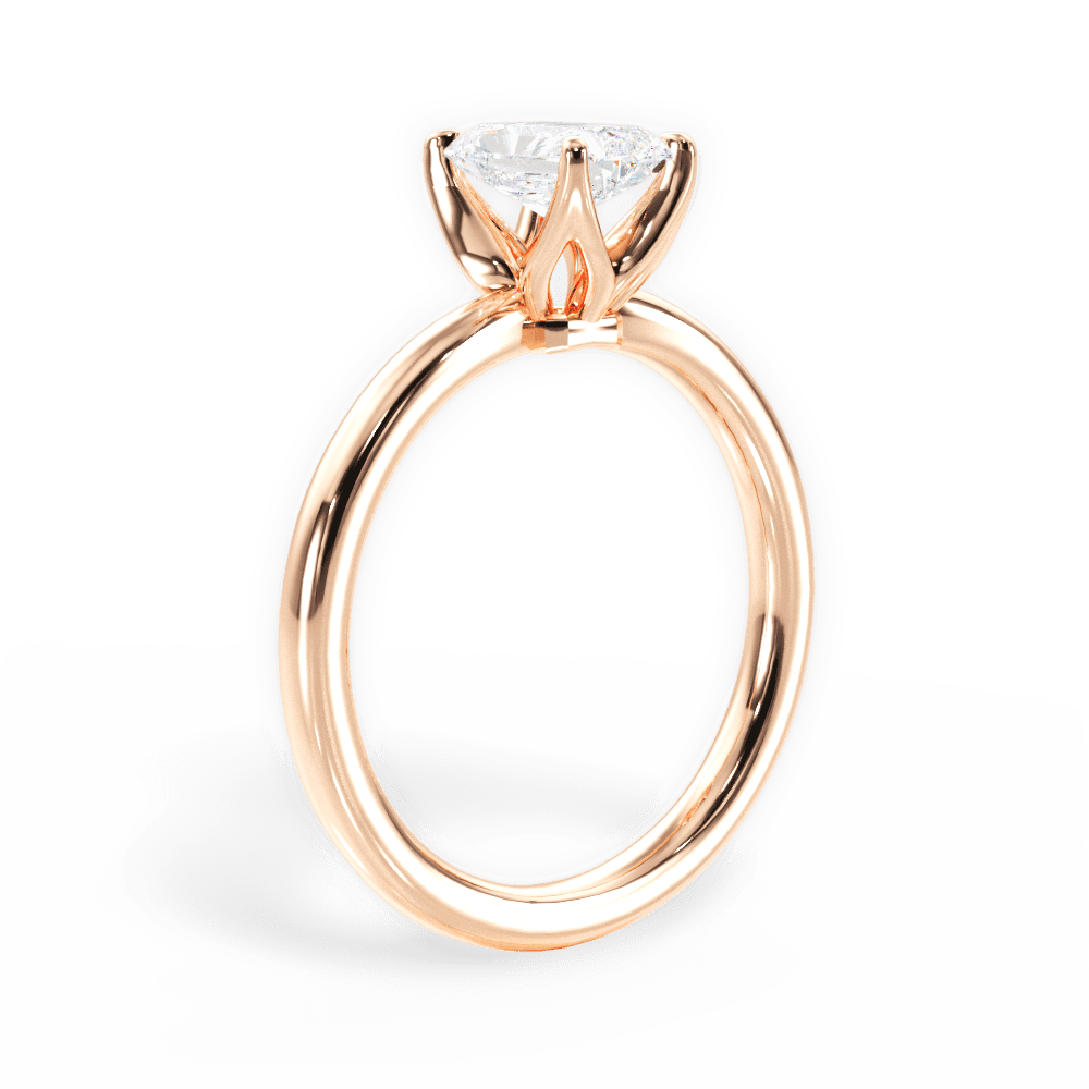 14kt Rose Gold/18kt Rose Gold/radiant/front