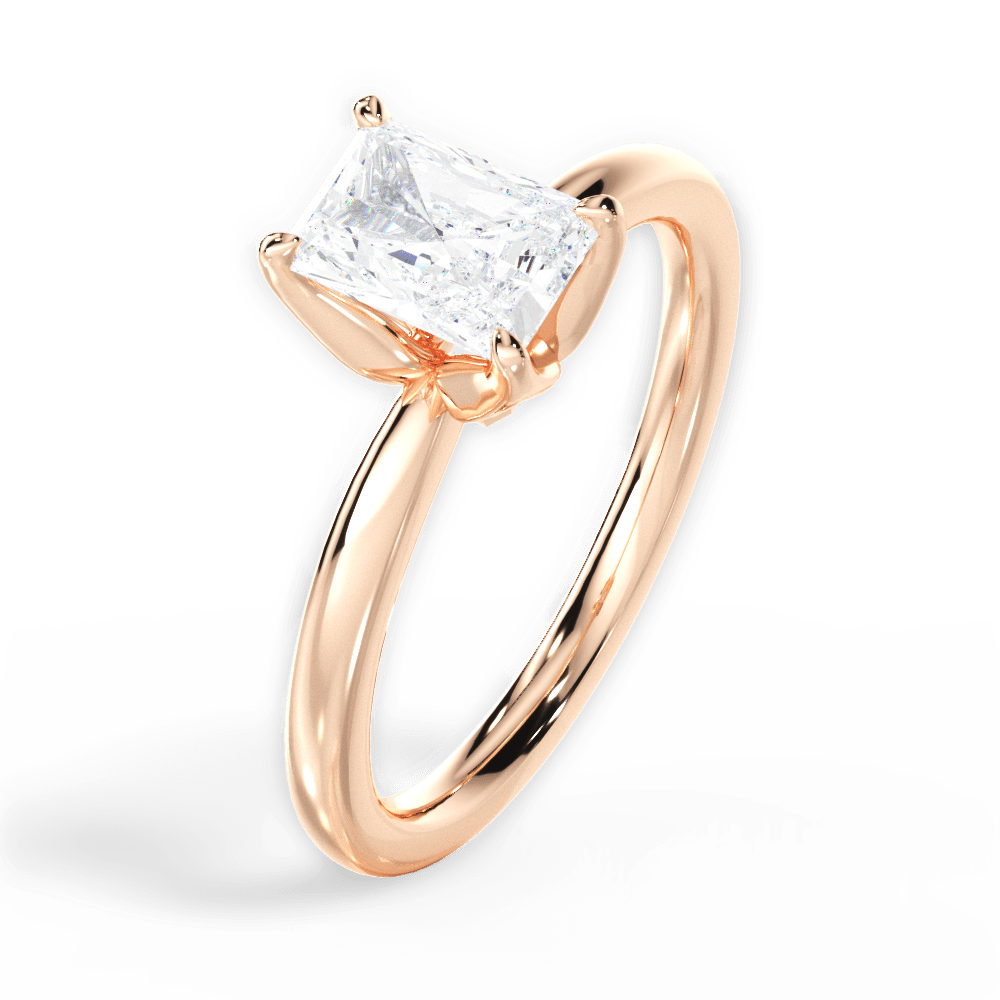 14kt Rose Gold/18kt Rose Gold/radiant/perspective