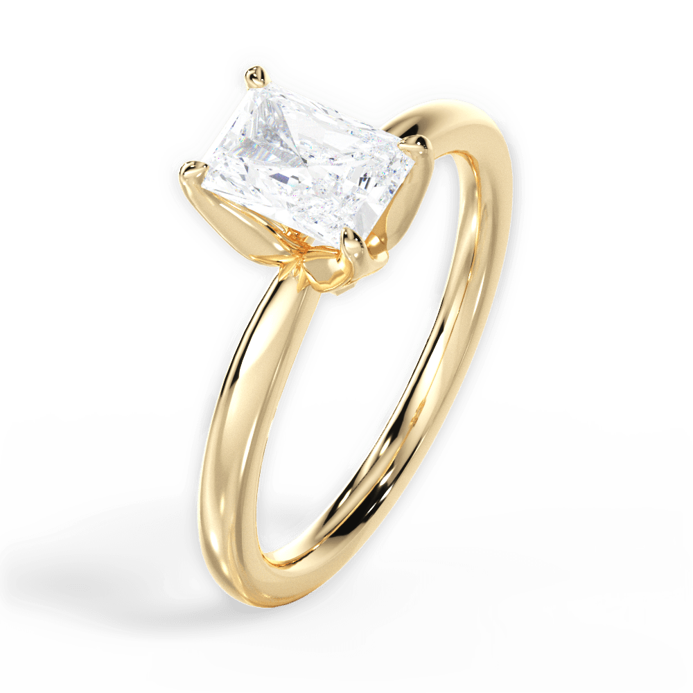 14kt Yellow Gold/18kt Yellow Gold/radiant/perspective