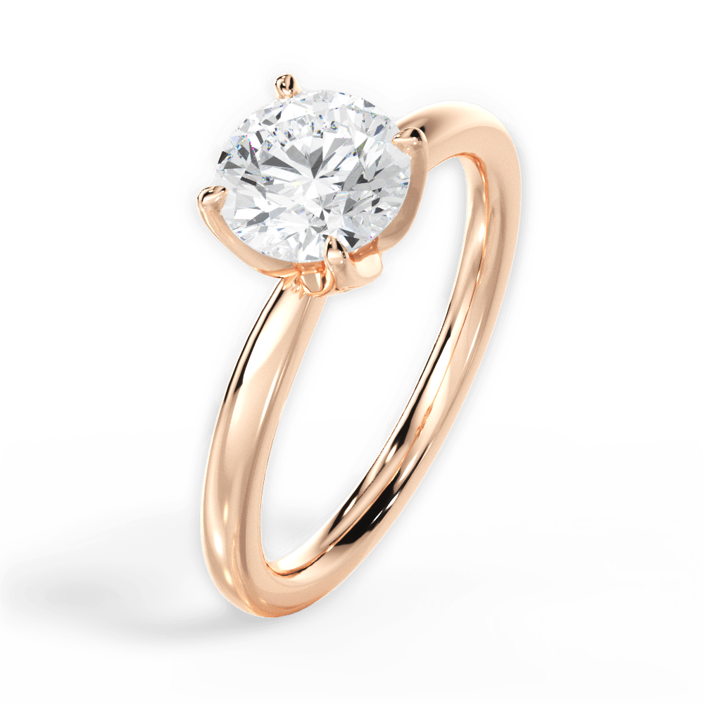 14kt Rose Gold/18kt Rose Gold/round/perspective