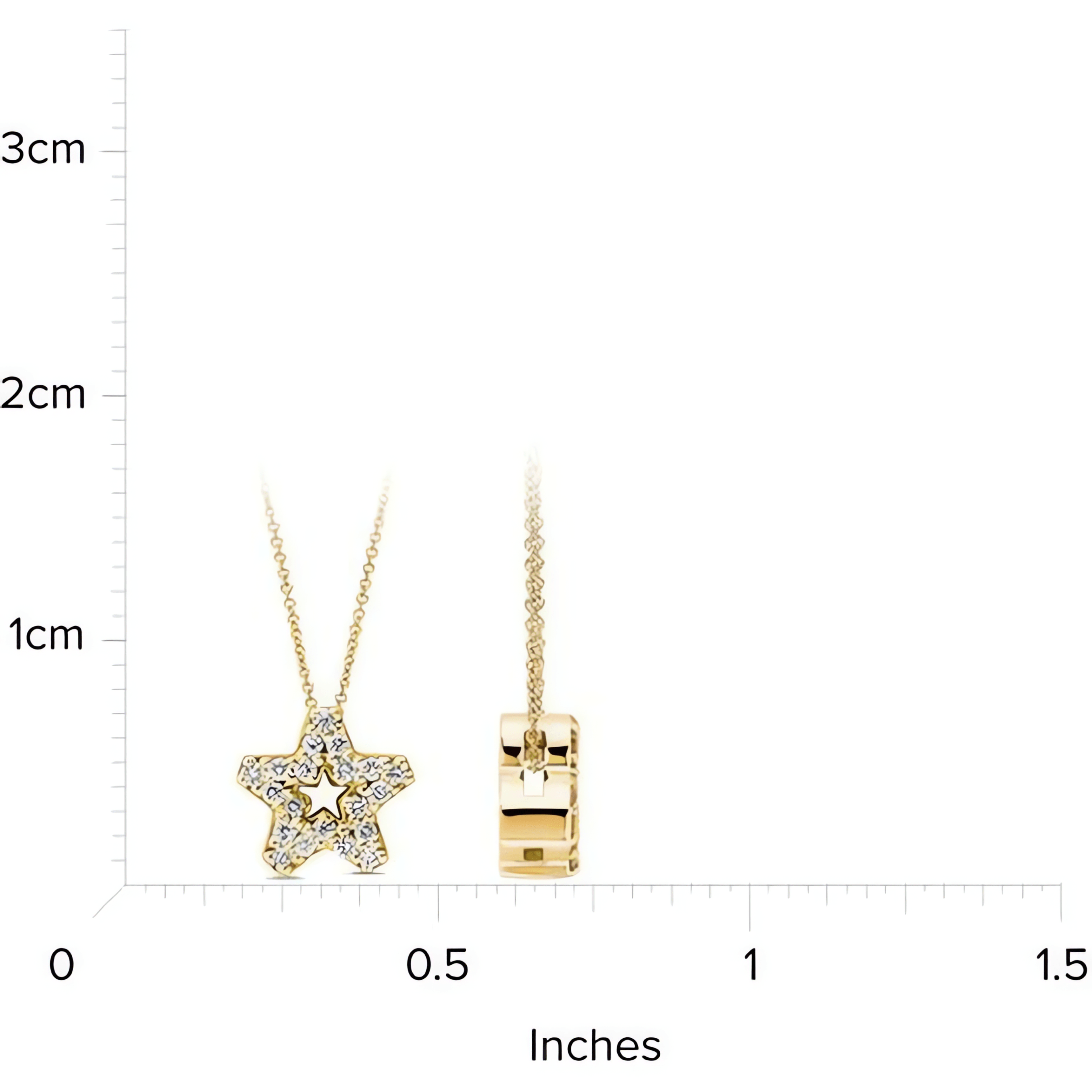 14kt Yellow Gold/measurement