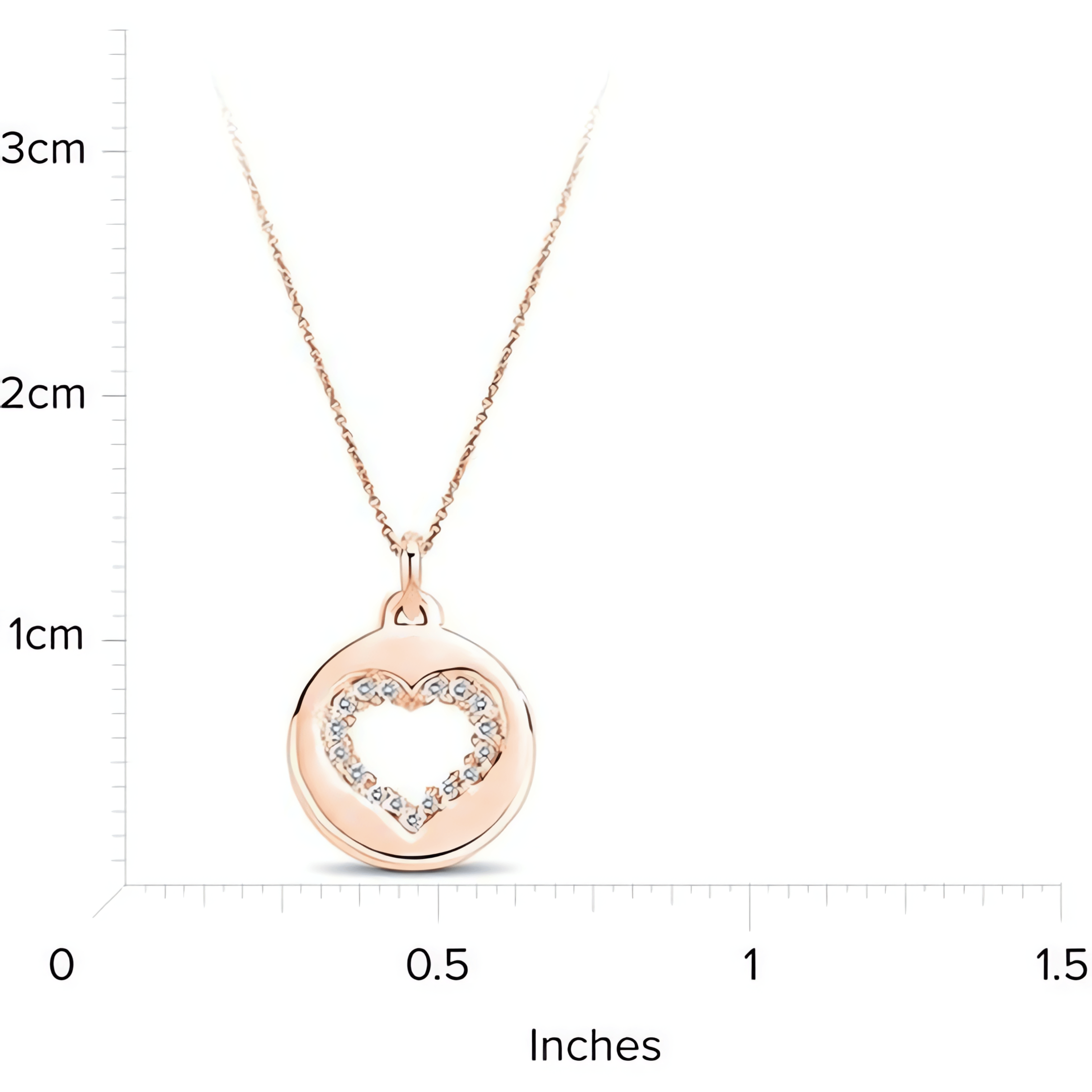 18kt Rose Gold/measurement