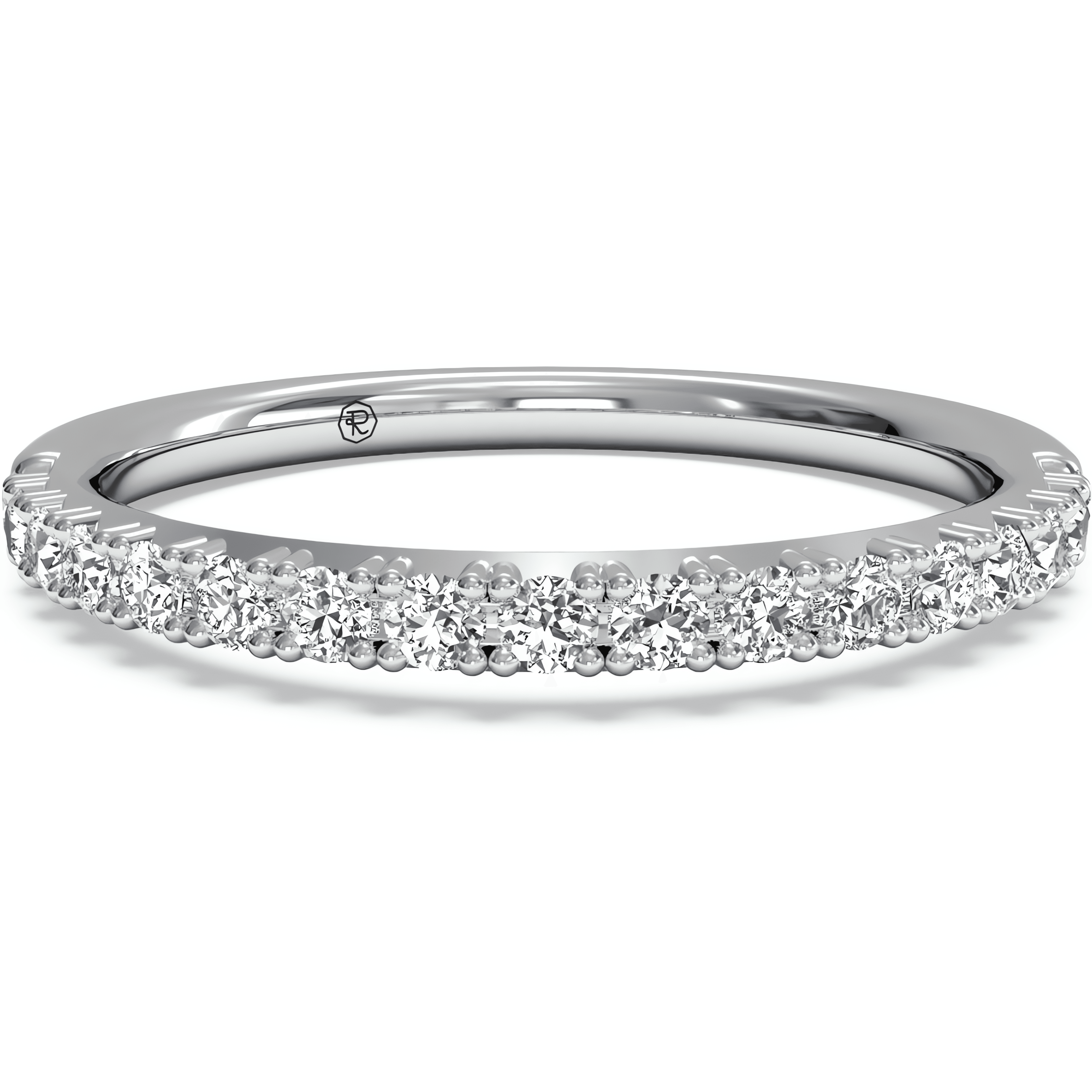 18kt White Gold/0.26 CTW/top