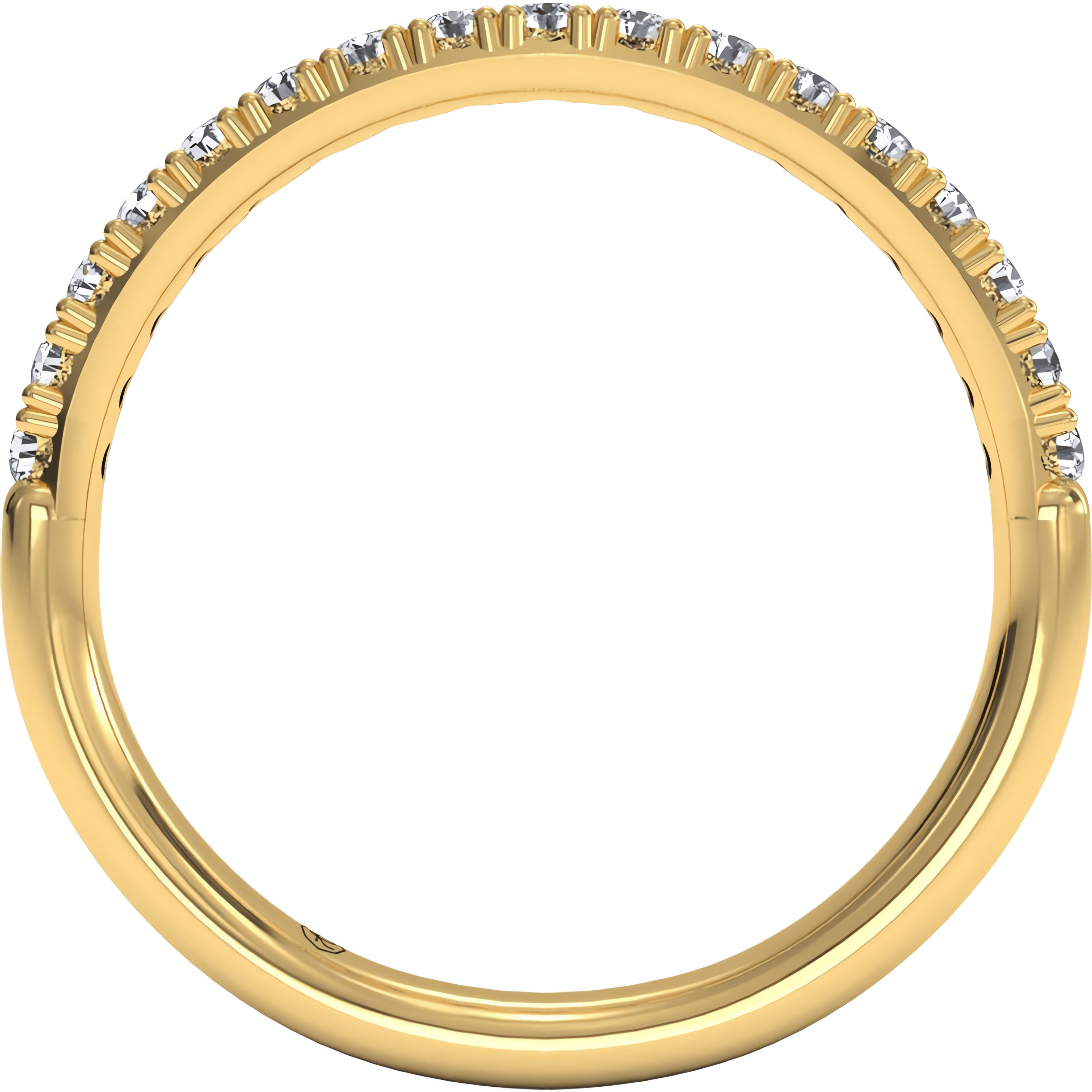 18kt Yellow Gold/0.26 CTW/front