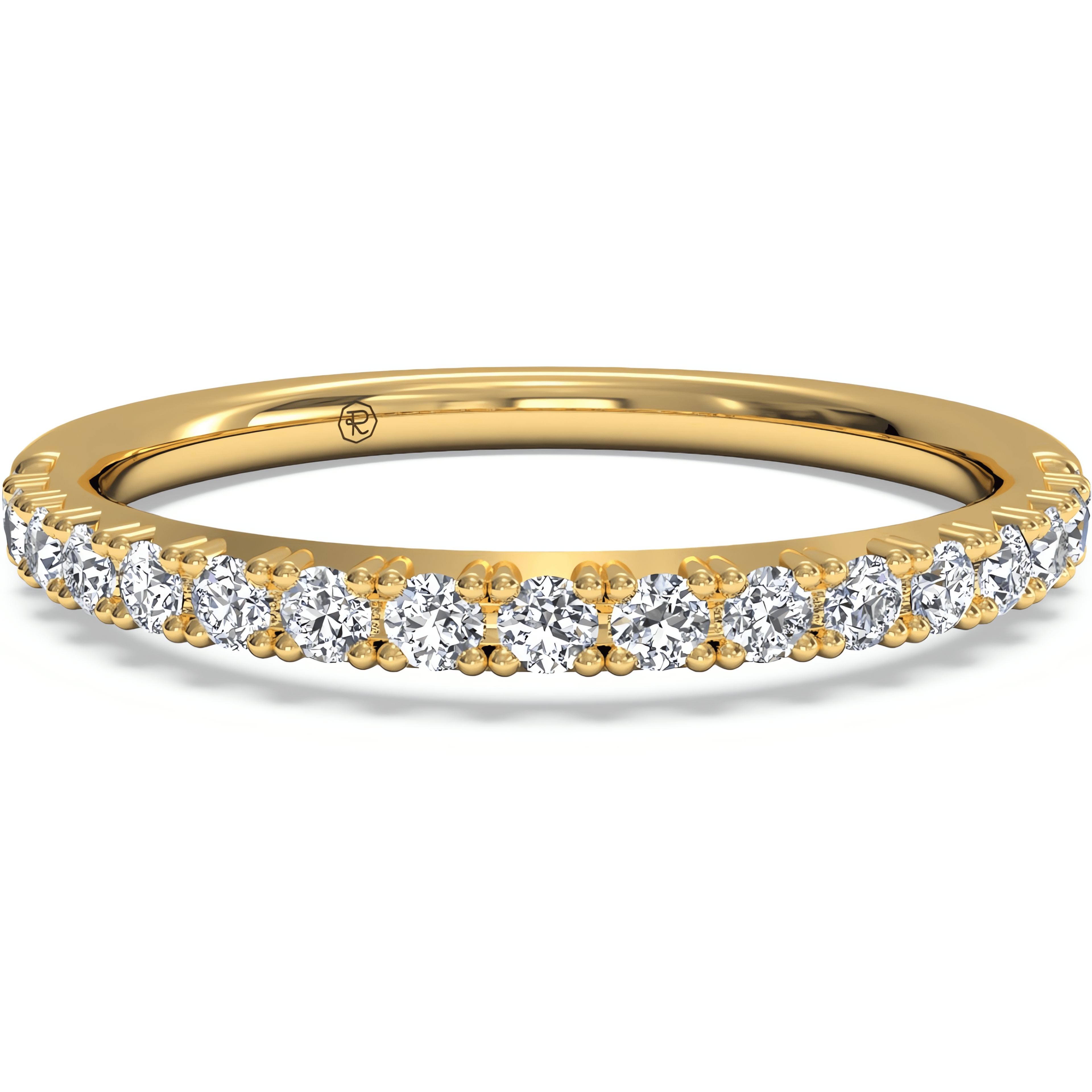 18kt Yellow Gold/0.26 CTW/top