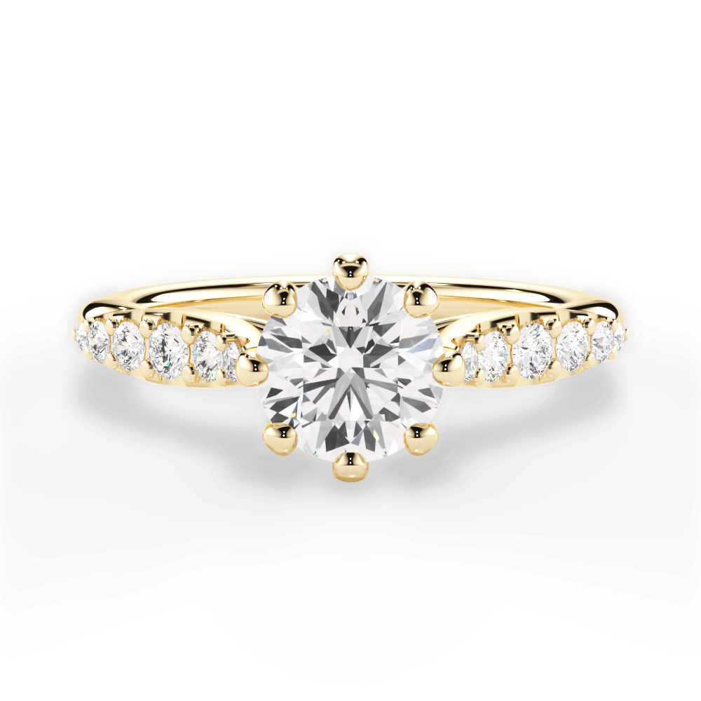 14kt Yellow Gold/18kt Yellow Gold/round/top