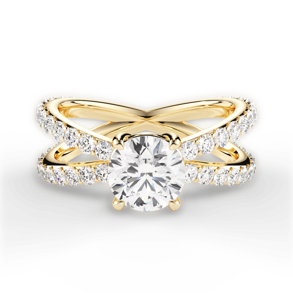 14kt Yellow Gold/18kt Yellow Gold/round/top