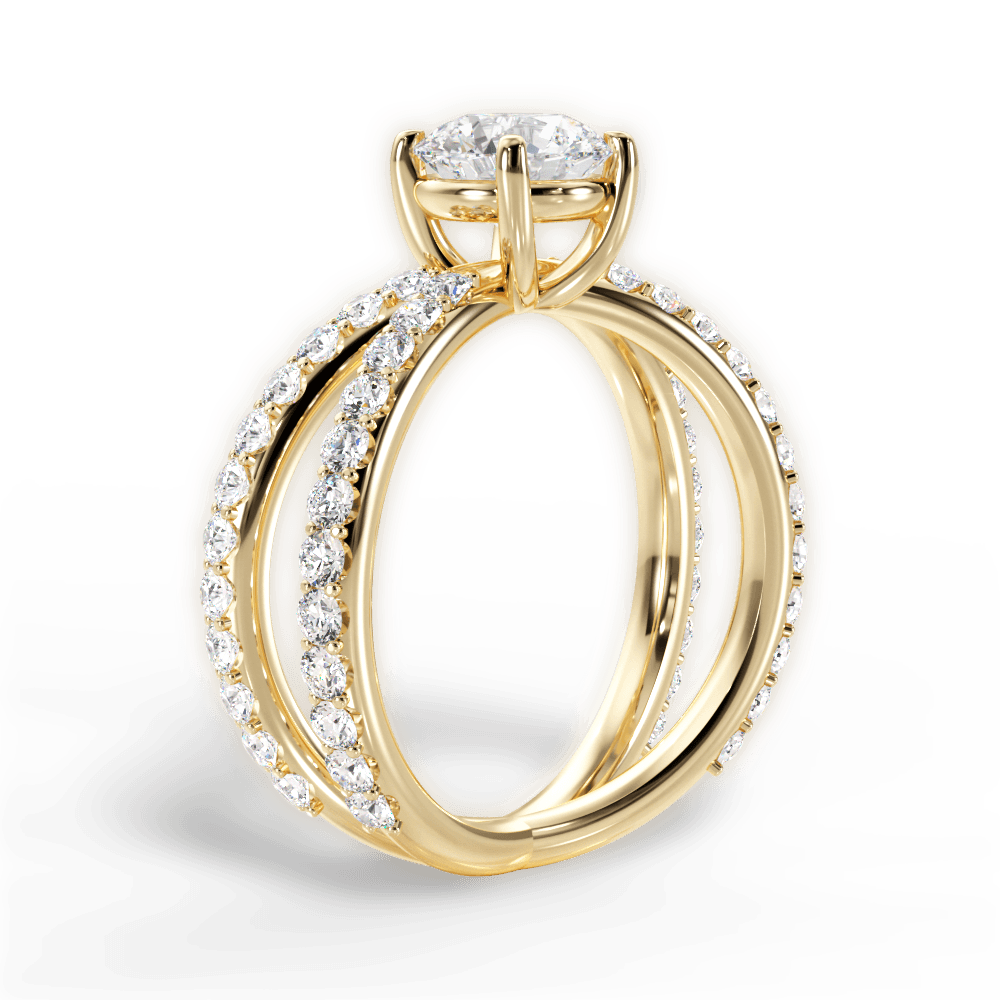 14kt Yellow Gold/18kt Yellow Gold/round/front
