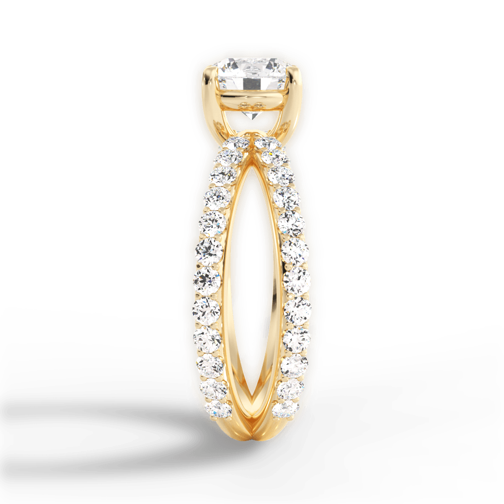 14kt Yellow Gold/18kt Yellow Gold/round/side