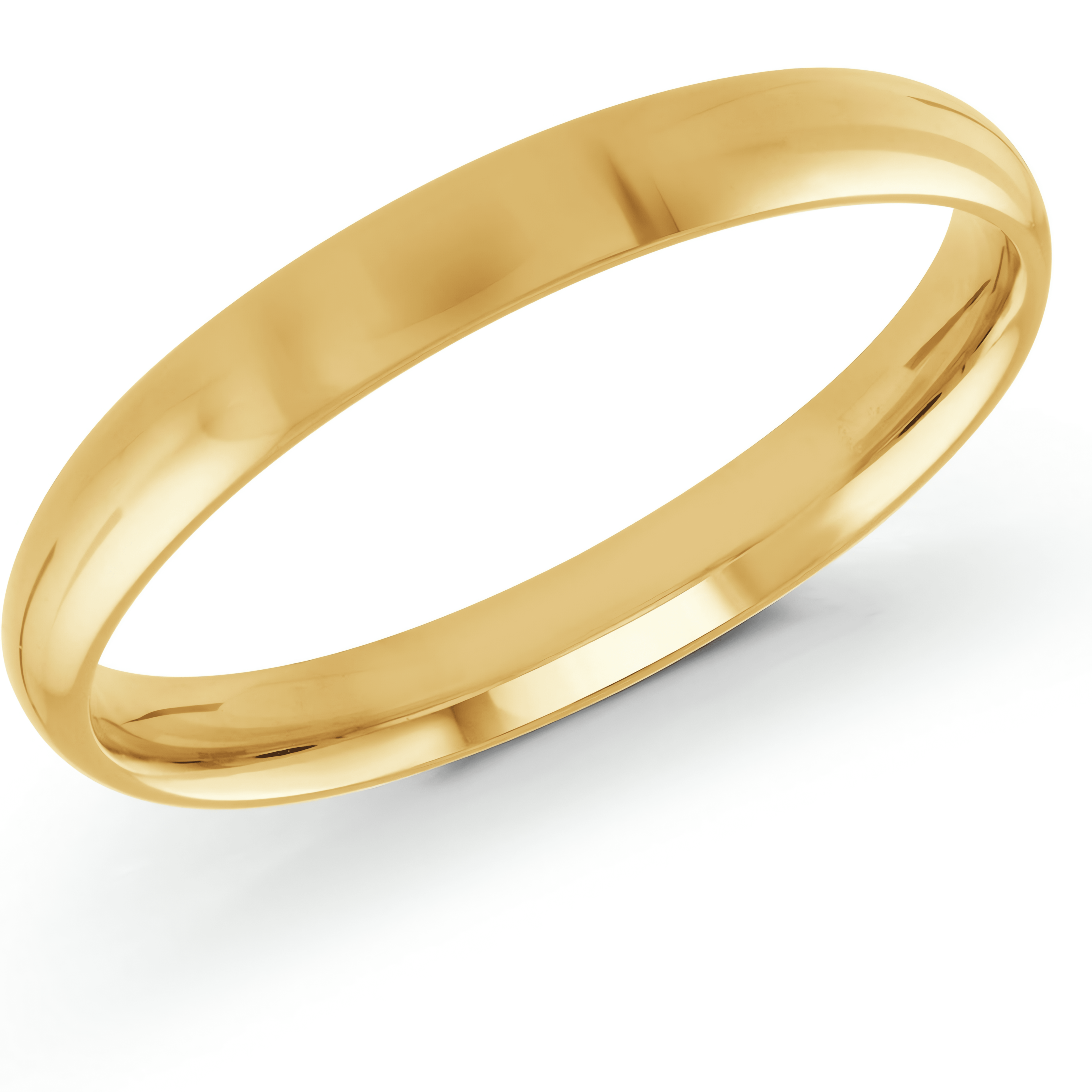 14kt Yellow Gold/3 mm/front