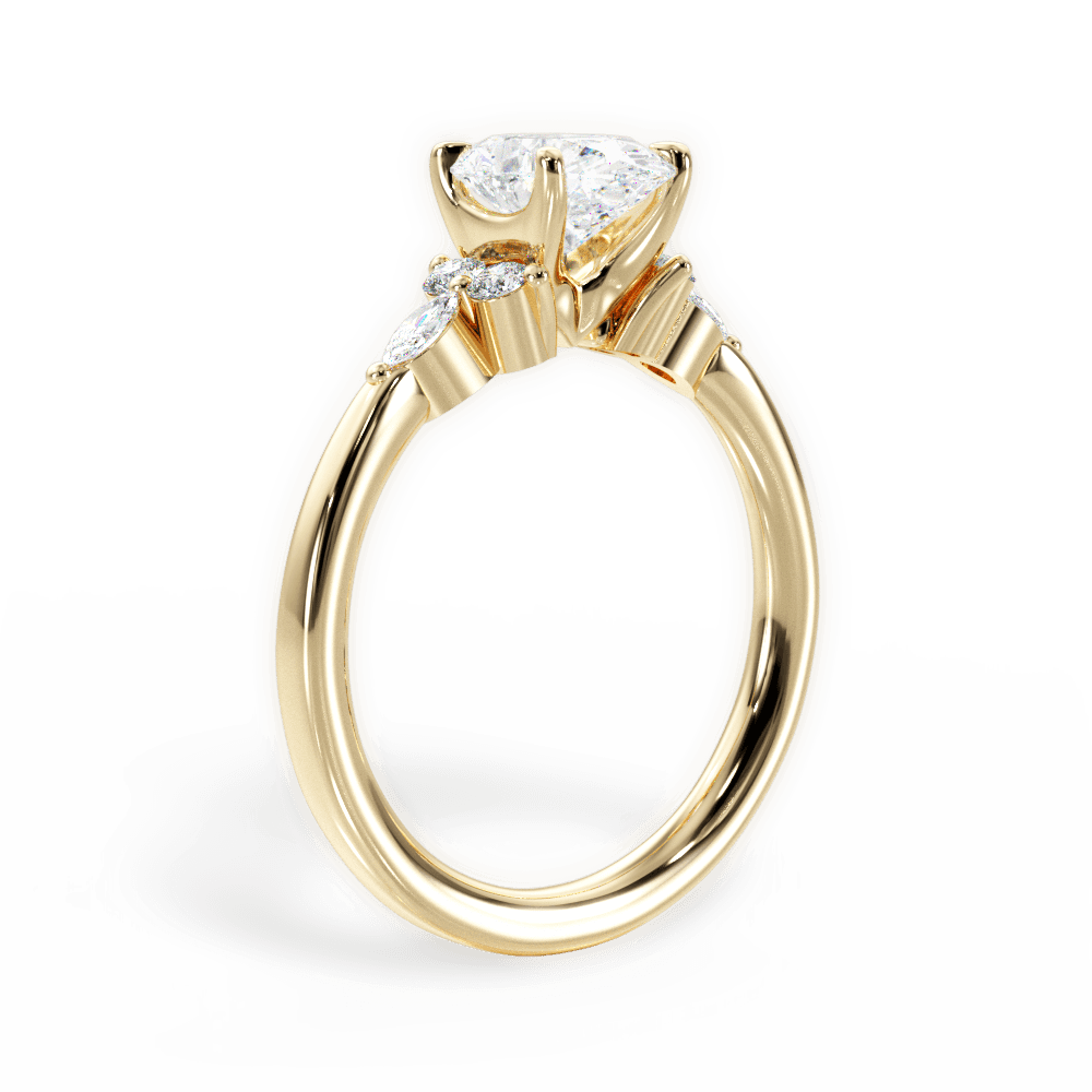 14kt Yellow Gold/18kt Yellow Gold/oval/front