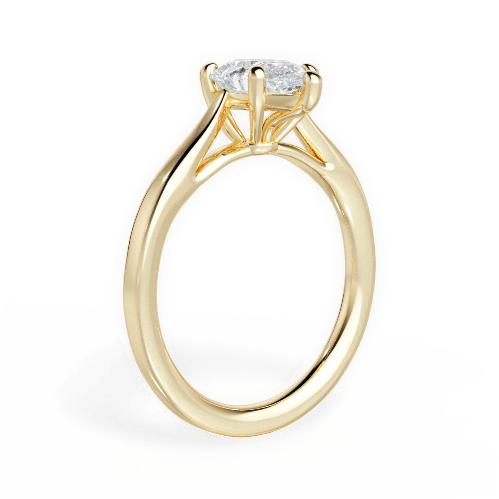 14kt Yellow Gold/18kt Yellow Gold/pear/front