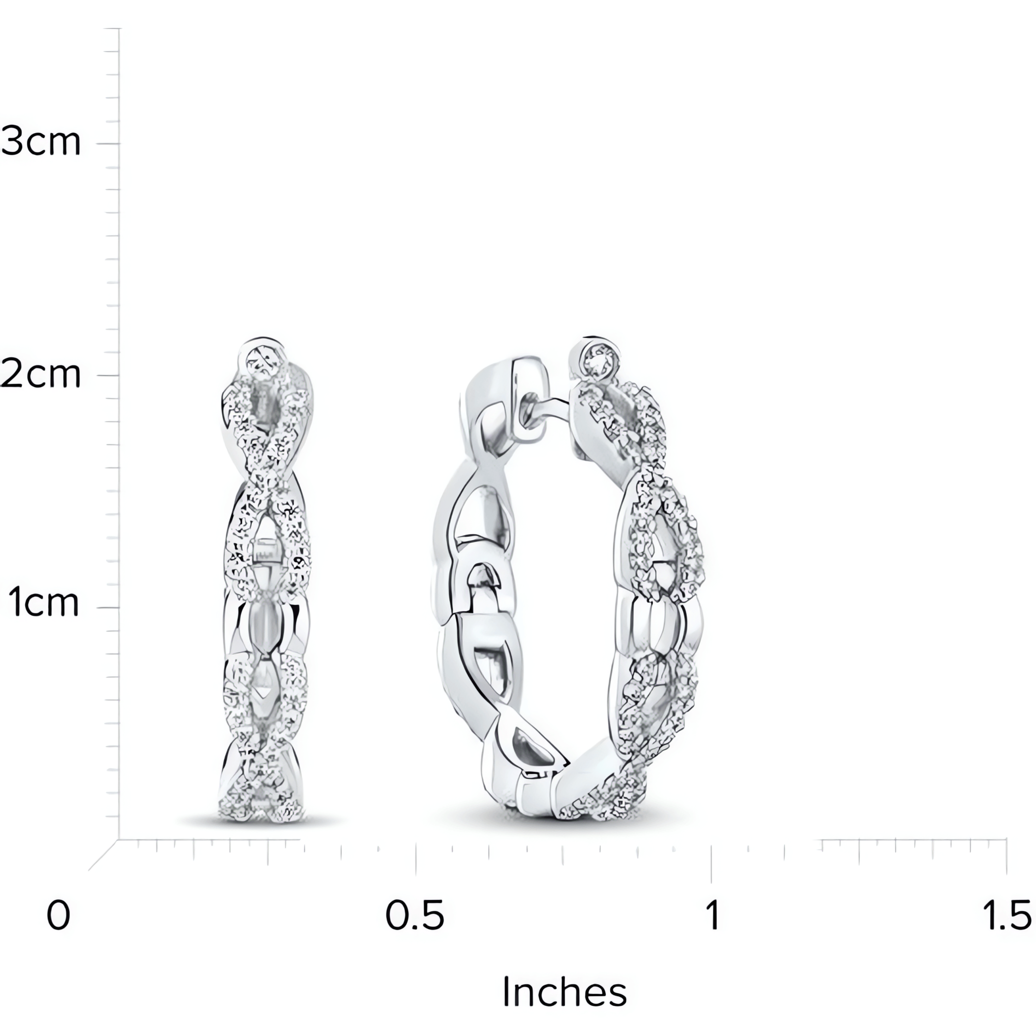 18kt White Gold/measurement