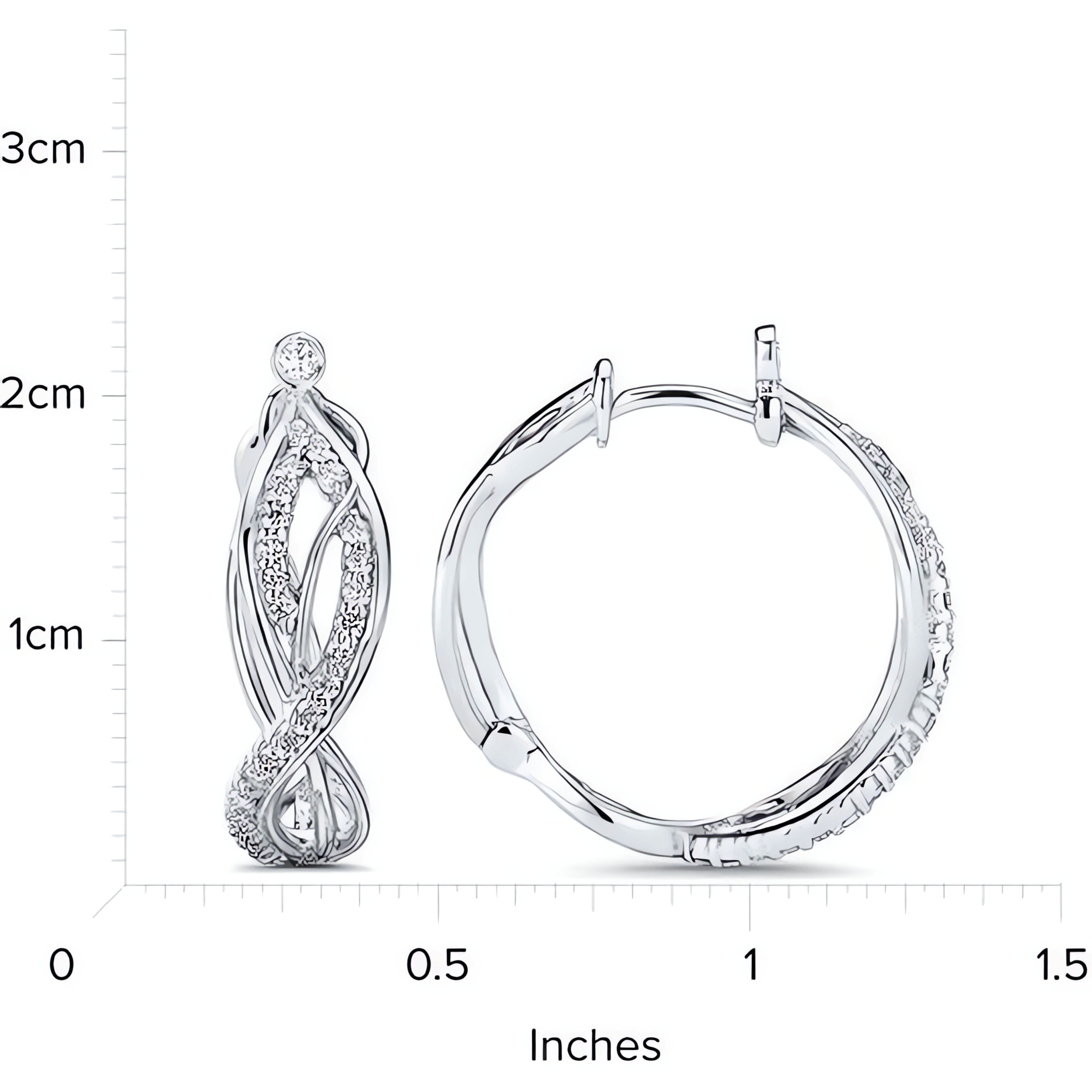 18kt White Gold/measurement