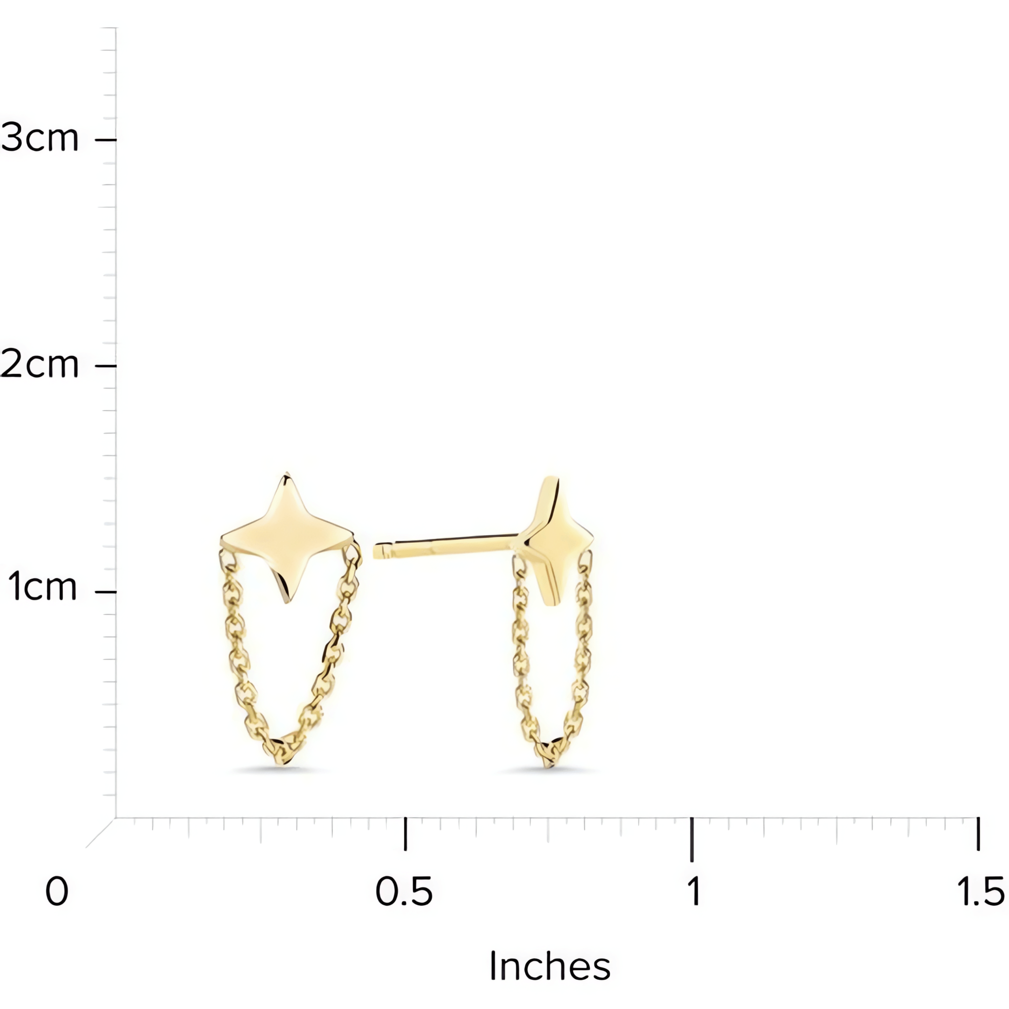 14kt Yellow Gold/measurements