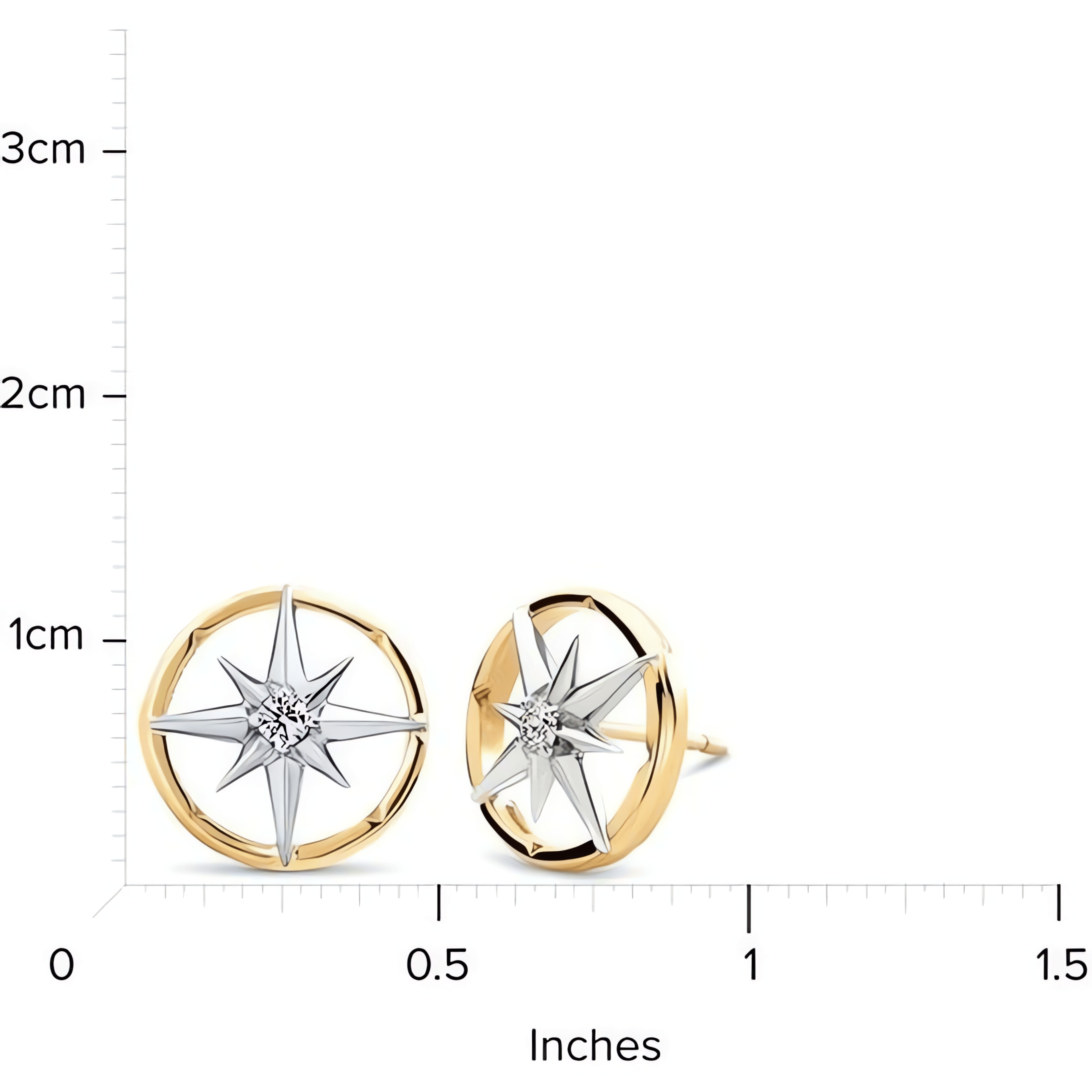 18kt Yellow Gold/measurement