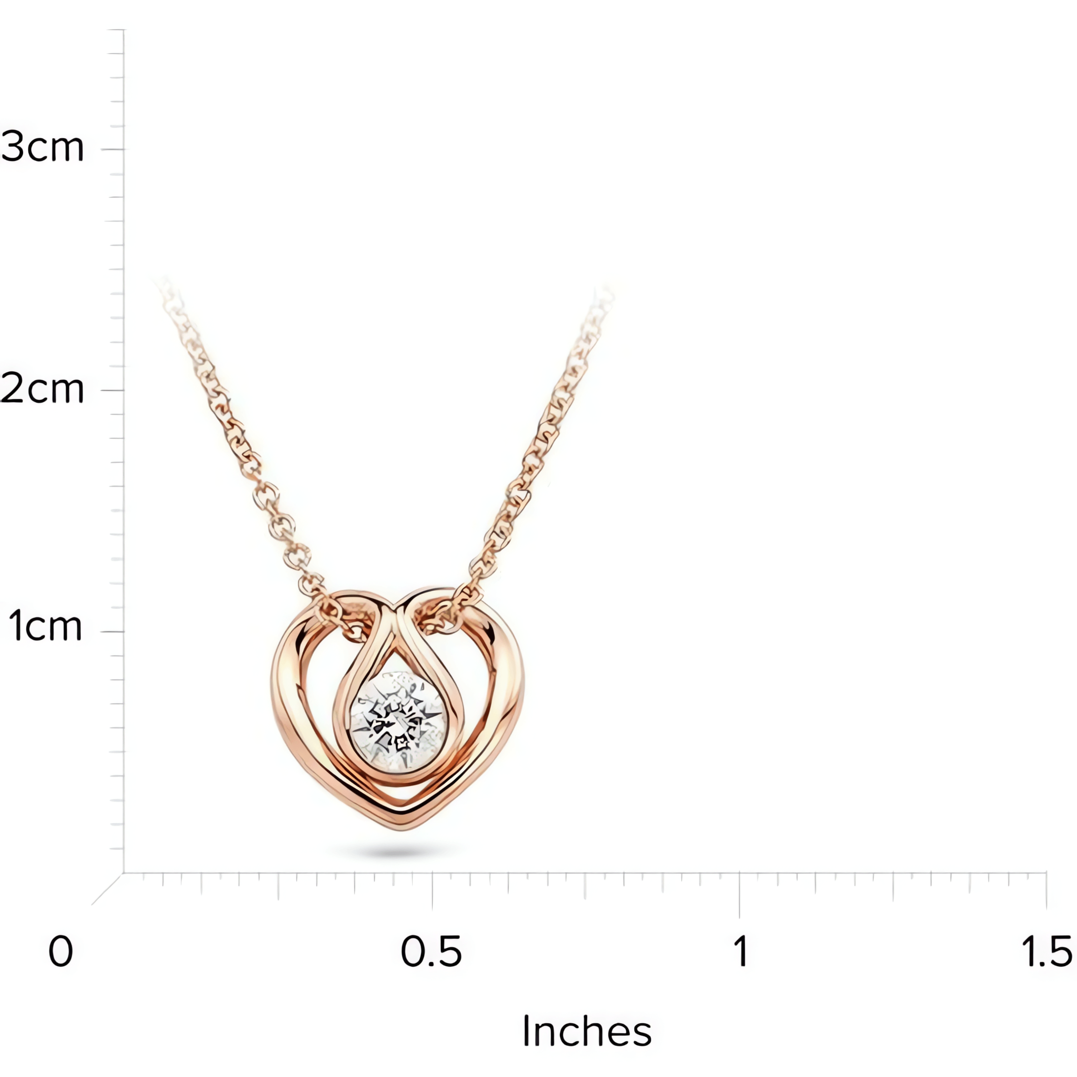 18kt Rose Gold/measurement
