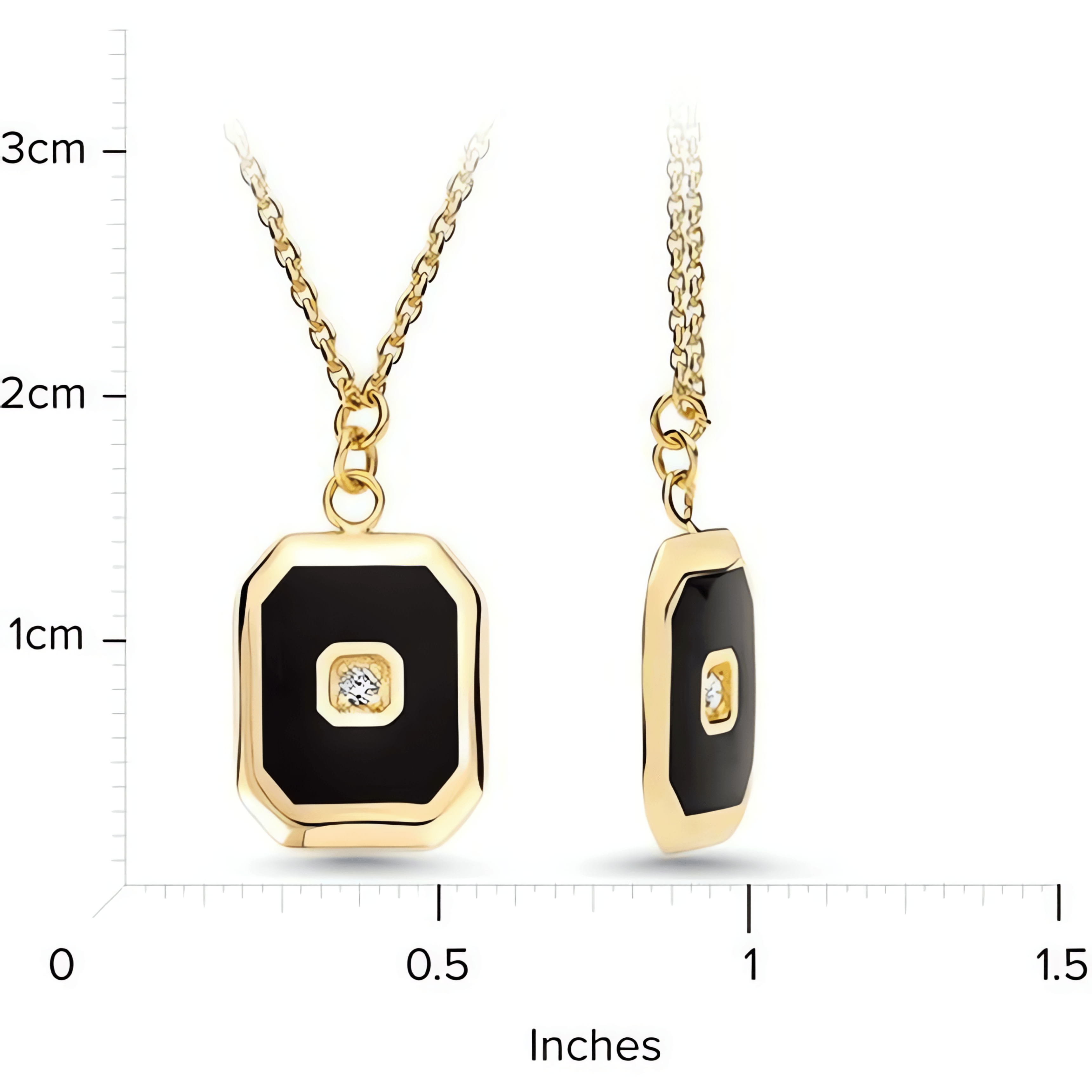 14kt Yellow Gold/measurement